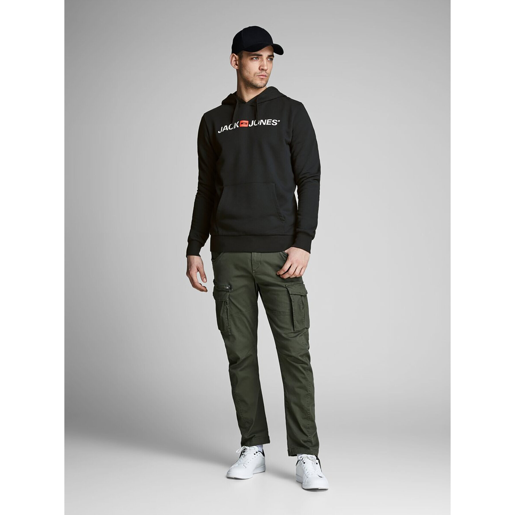 Jack&Jones Суитшърт Corp Old Logo 12137054 Черен Regular Fit - Pepit.bg