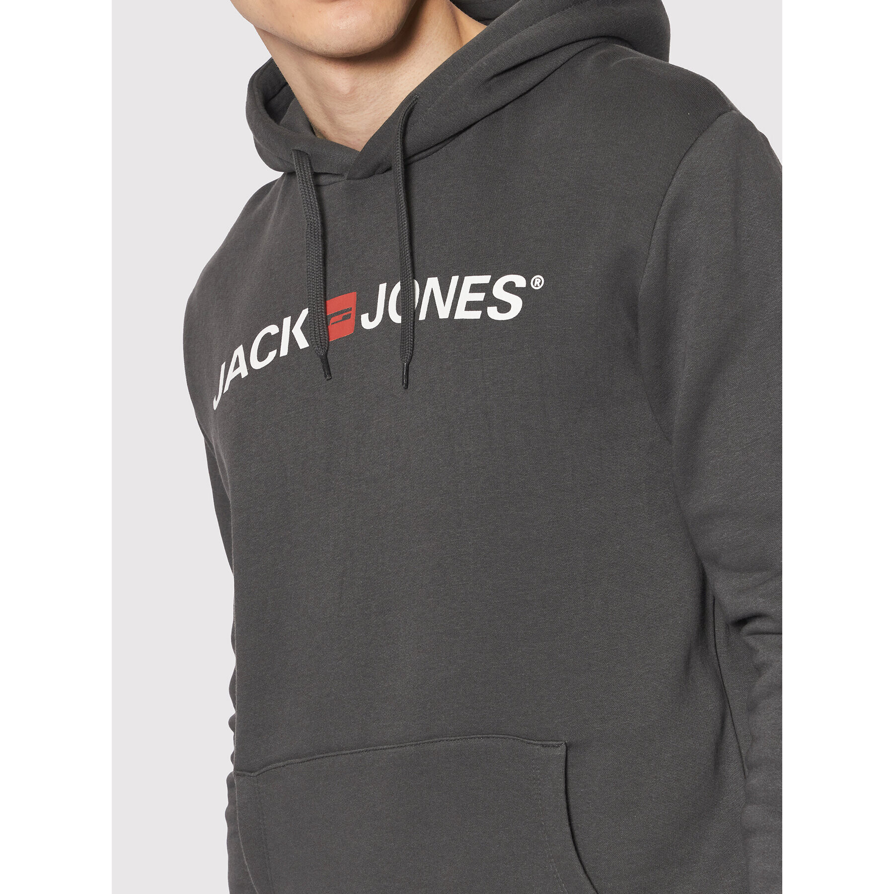 Jack&Jones Суитшърт Corp Old Logo 12137054 Сив Regular Fit - Pepit.bg