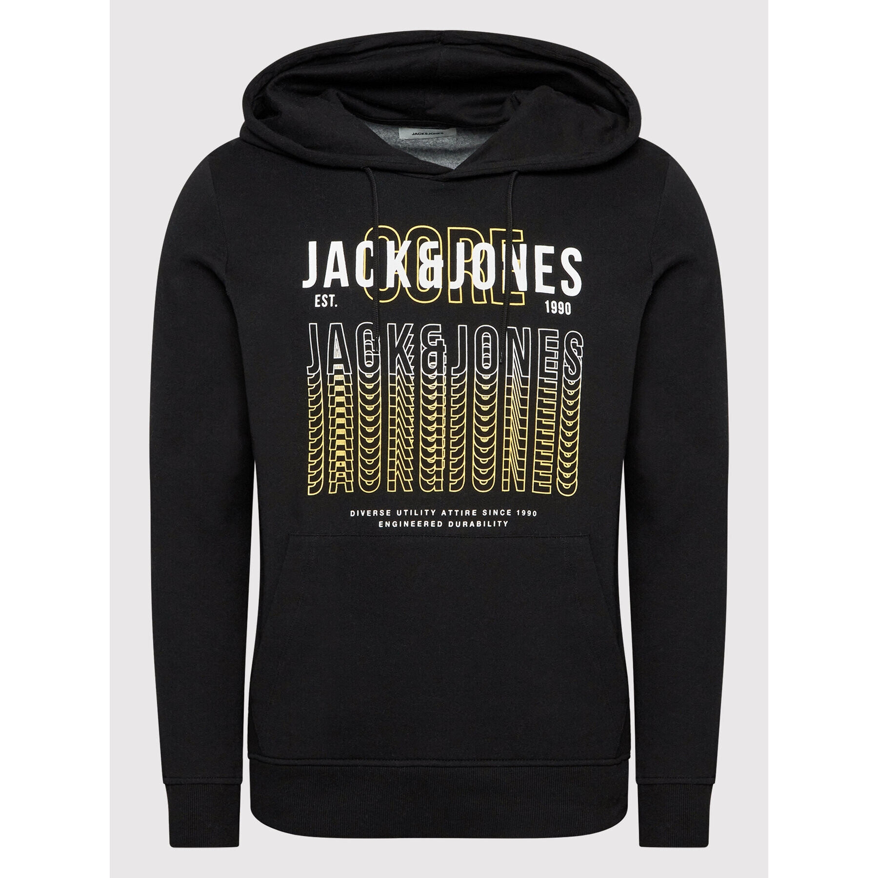 Jack&Jones Суитшърт Cyber 12206191 Черен Regular Fit - Pepit.bg