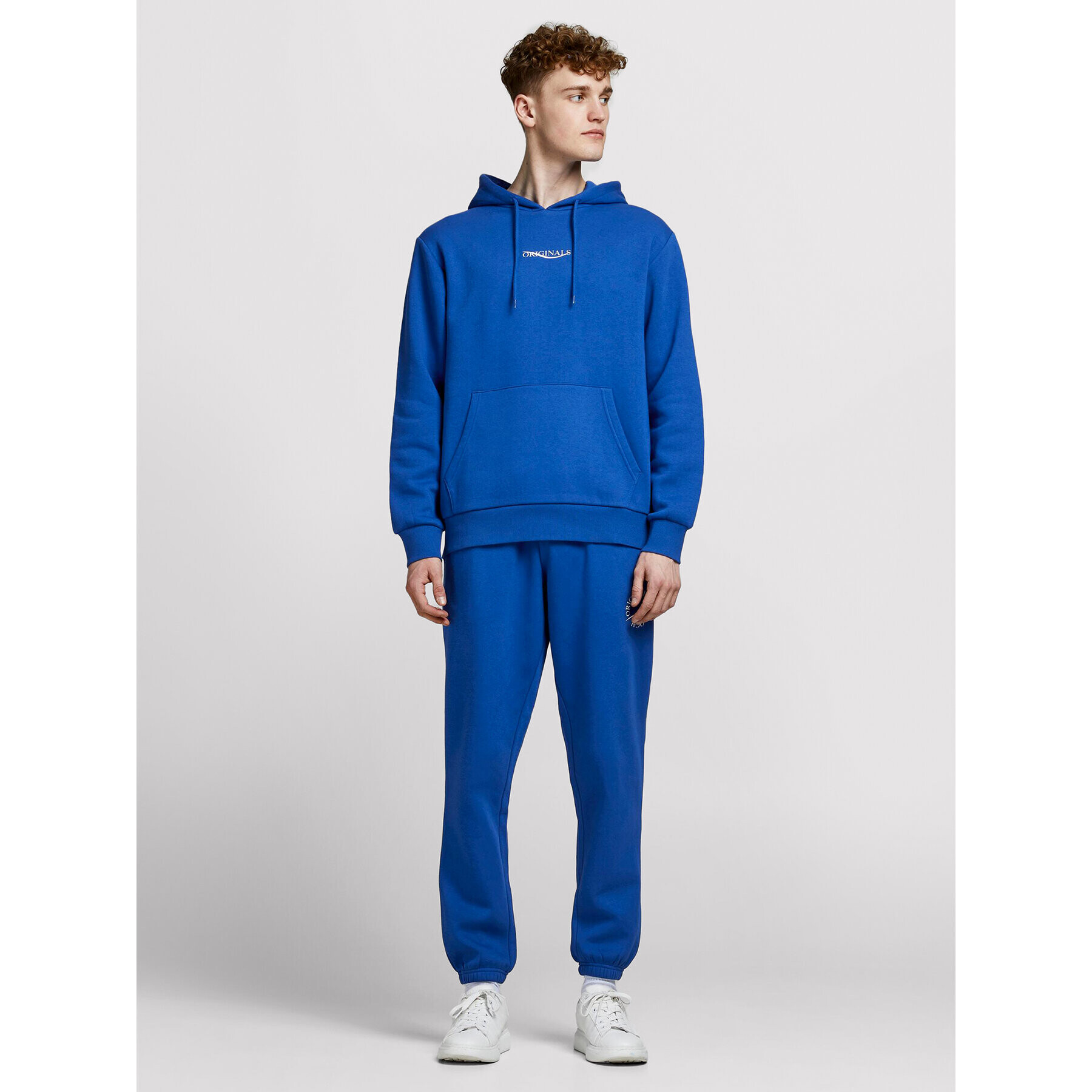 Jack&Jones Суитшърт Elias 12195574 Син Oversize - Pepit.bg