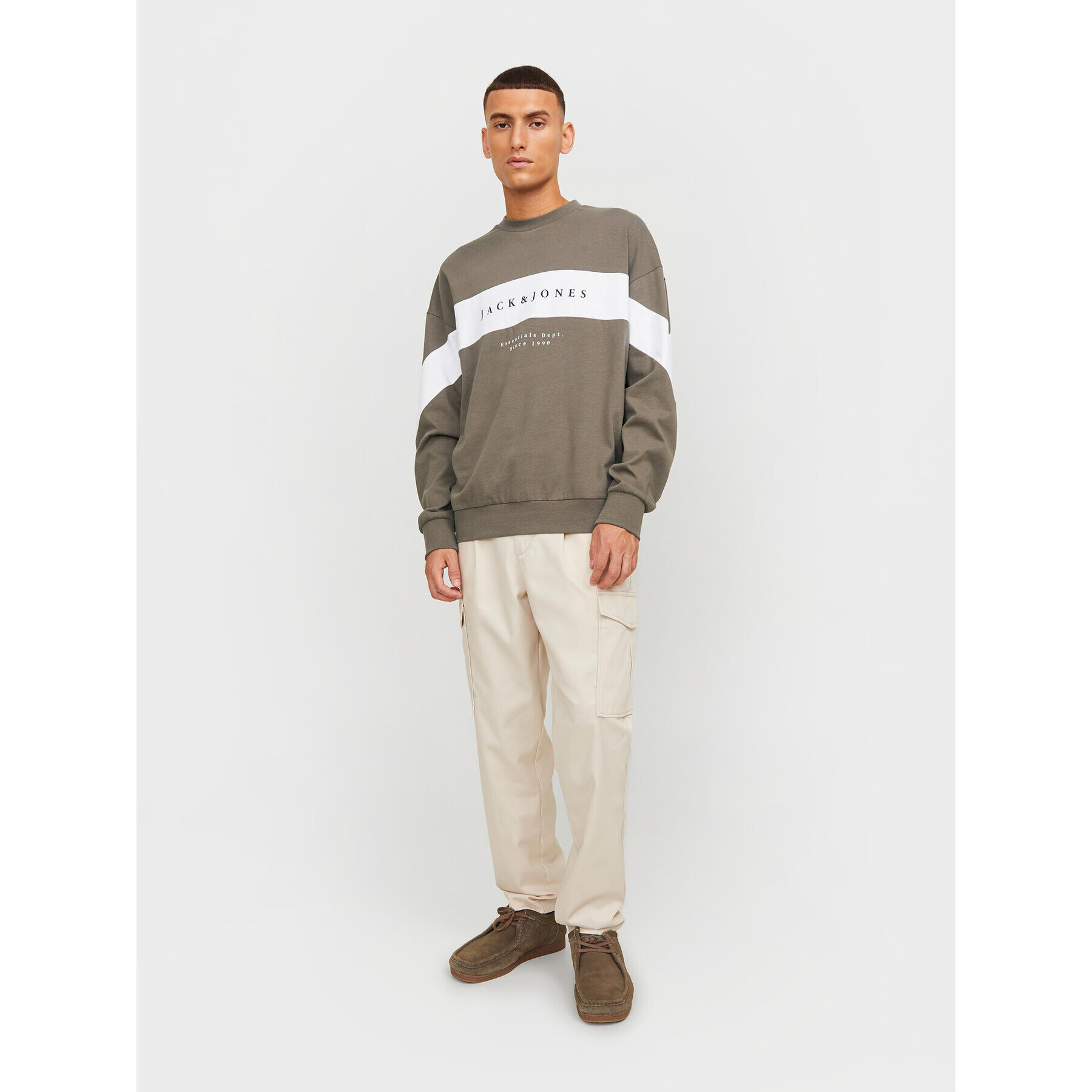 Jack&Jones Суитшърт Etimo 12249979 Зелен Loose Fit - Pepit.bg