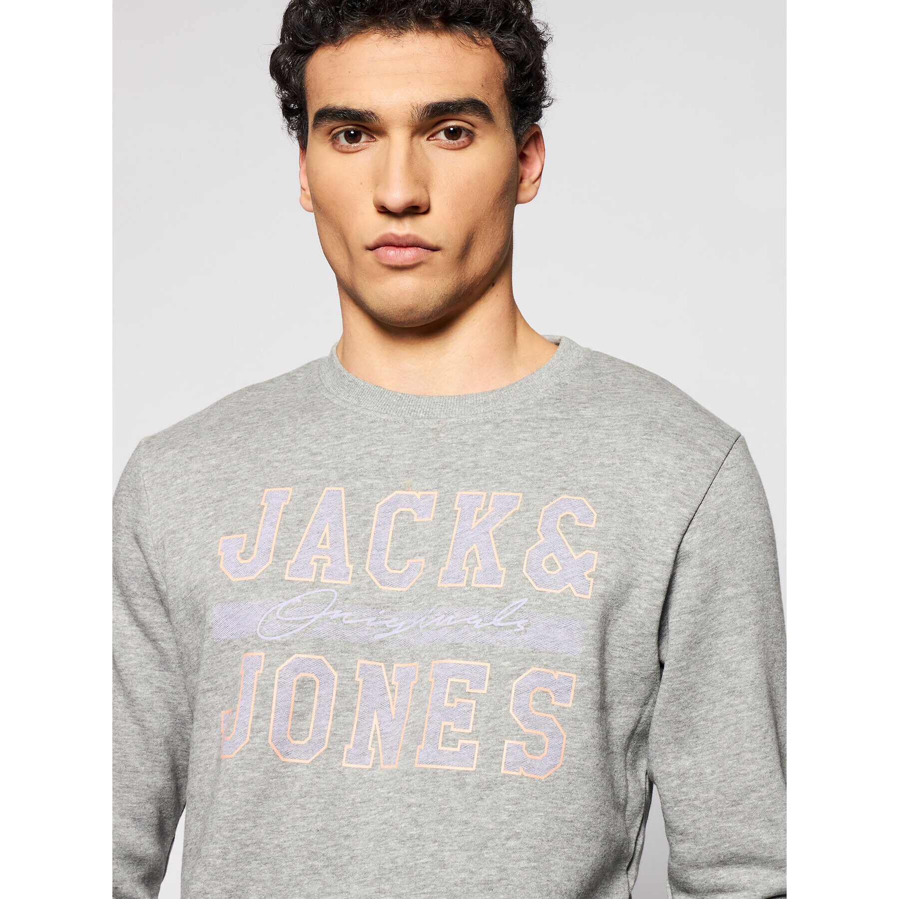 Jack&Jones Суитшърт Faster 12188172 Сив Regular Fit - Pepit.bg