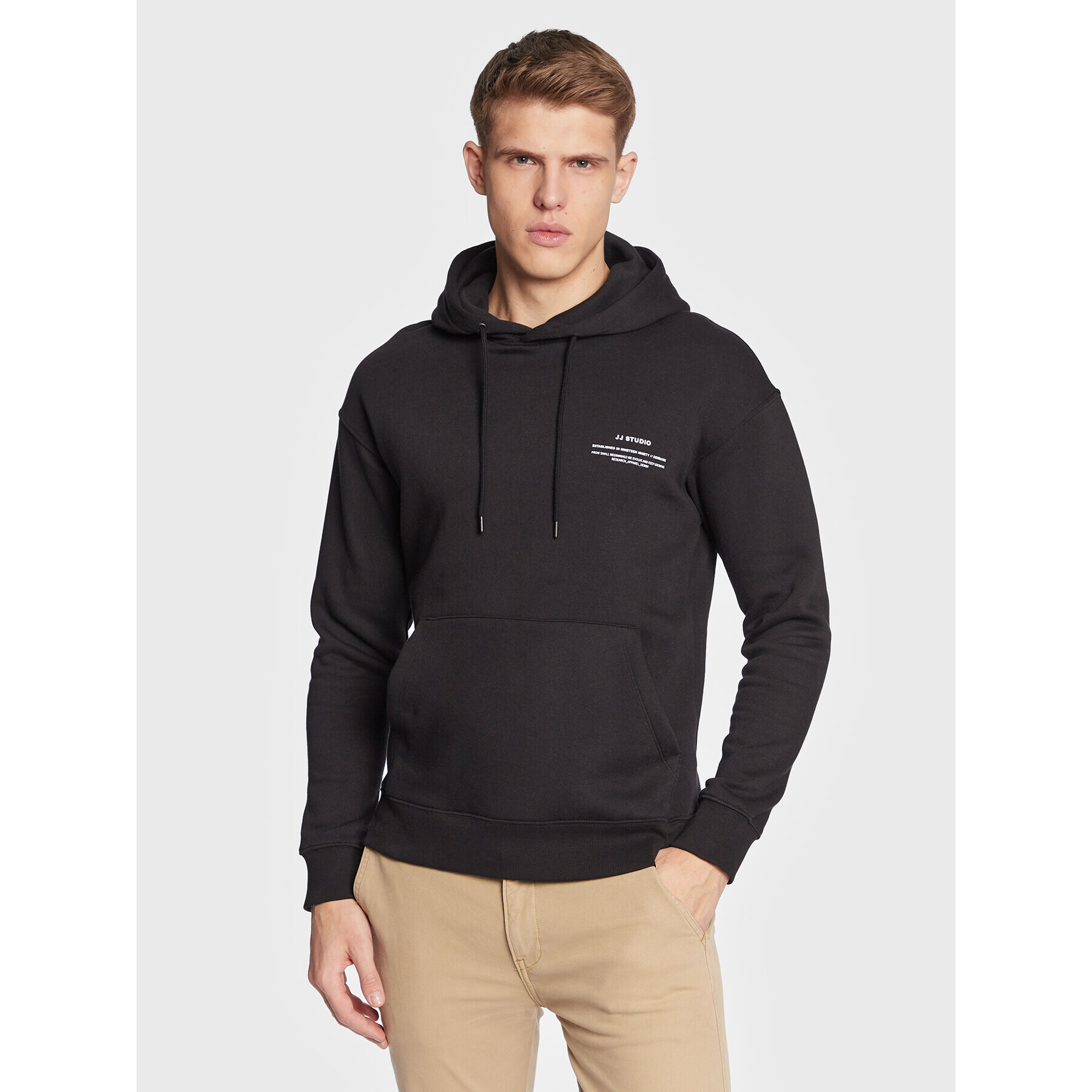 Jack&Jones Суитшърт Felix 12226495 Черен Regular Fit - Pepit.bg