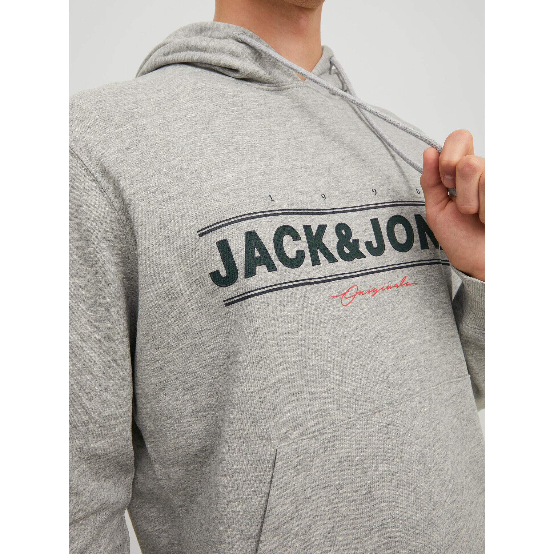 Jack&Jones Суитшърт Friday 12220537 Сив Regular Fit - Pepit.bg