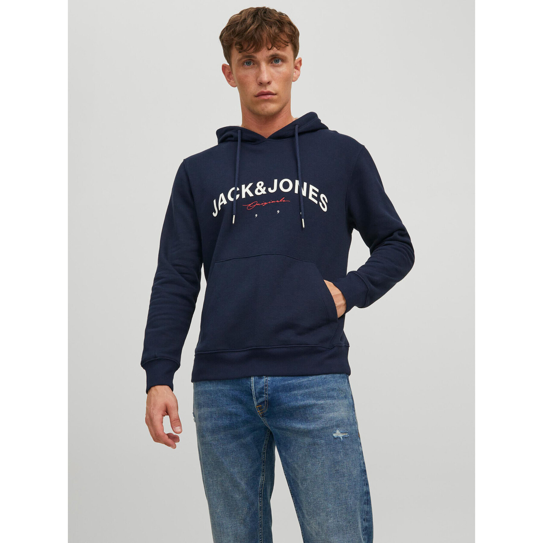 Jack&Jones Суитшърт Friday 12220537 Тъмносин Regular Fit - Pepit.bg