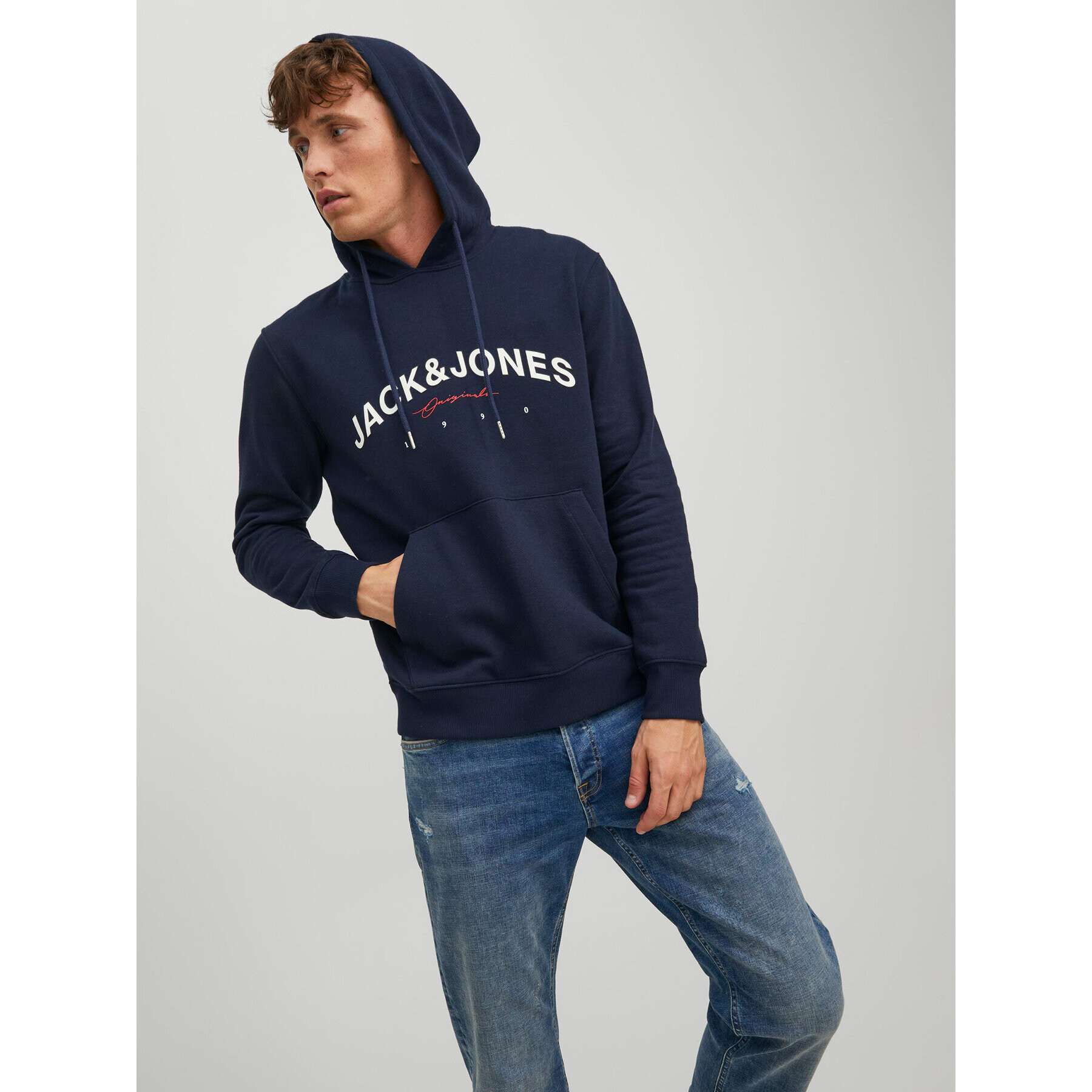 Jack&Jones Суитшърт Friday 12220537 Тъмносин Regular Fit - Pepit.bg