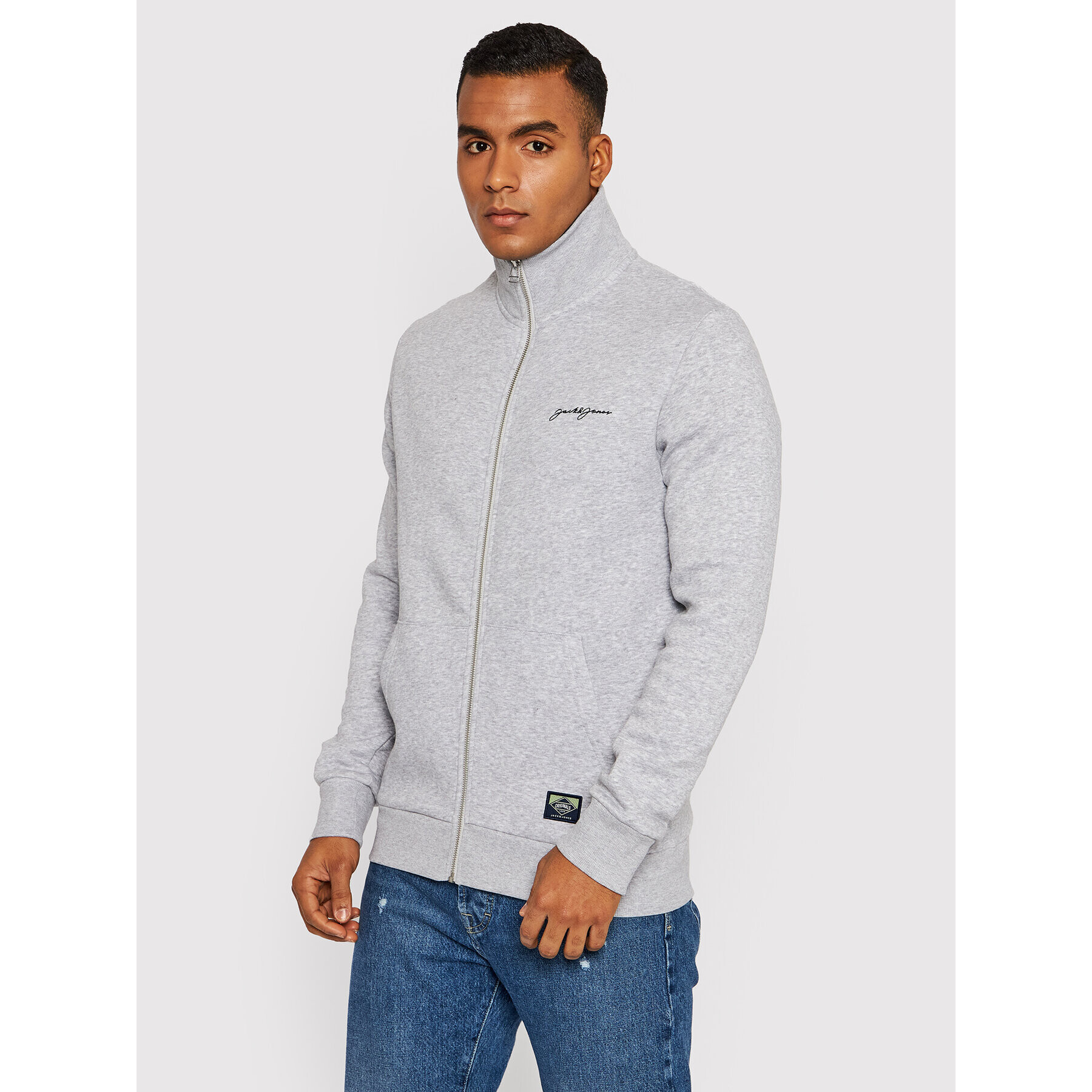 Jack&Jones Суитшърт Graham 12202172 Сив Regular Fit - Pepit.bg