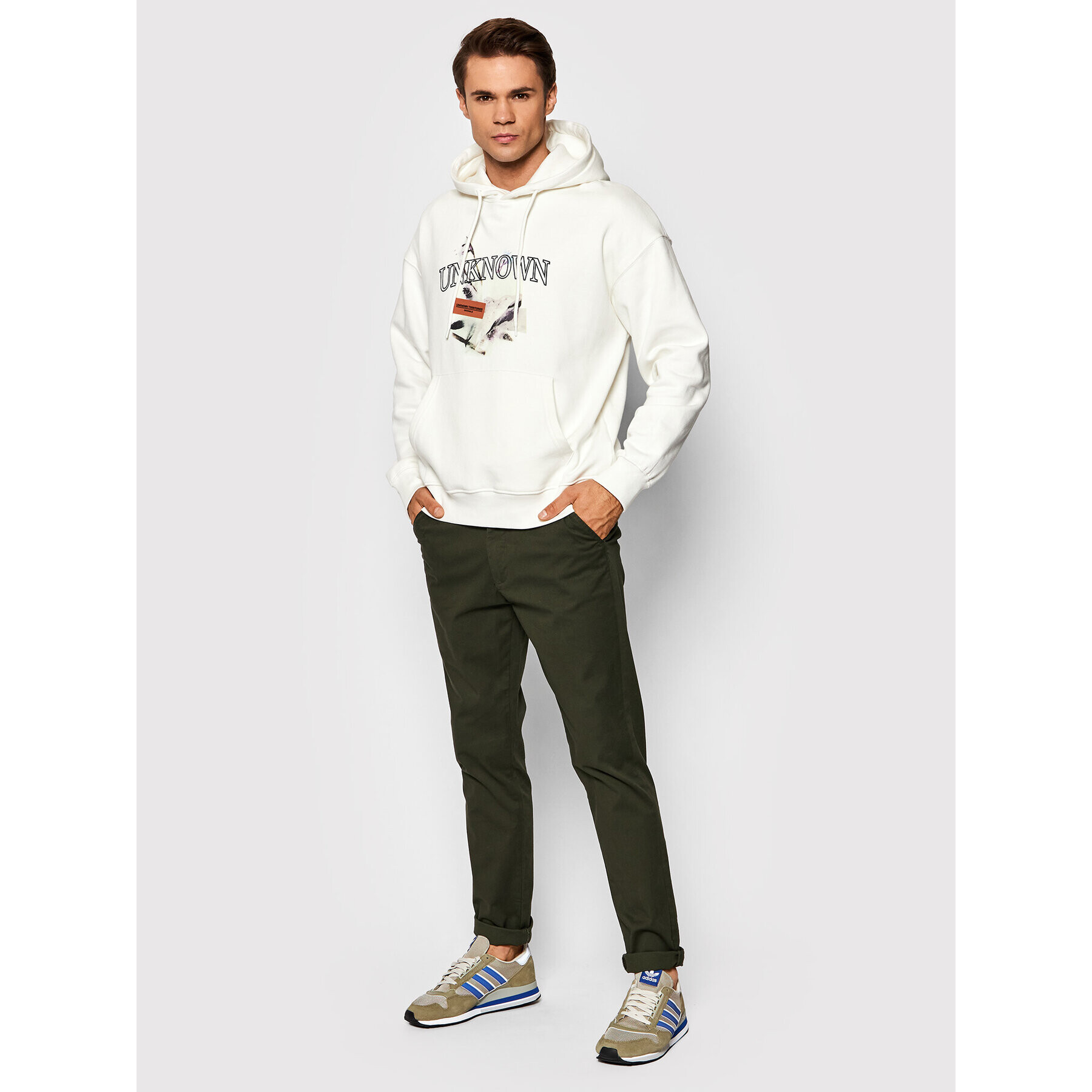 Jack&Jones Суитшърт Heritage 12198181 Бял Regular Fit - Pepit.bg