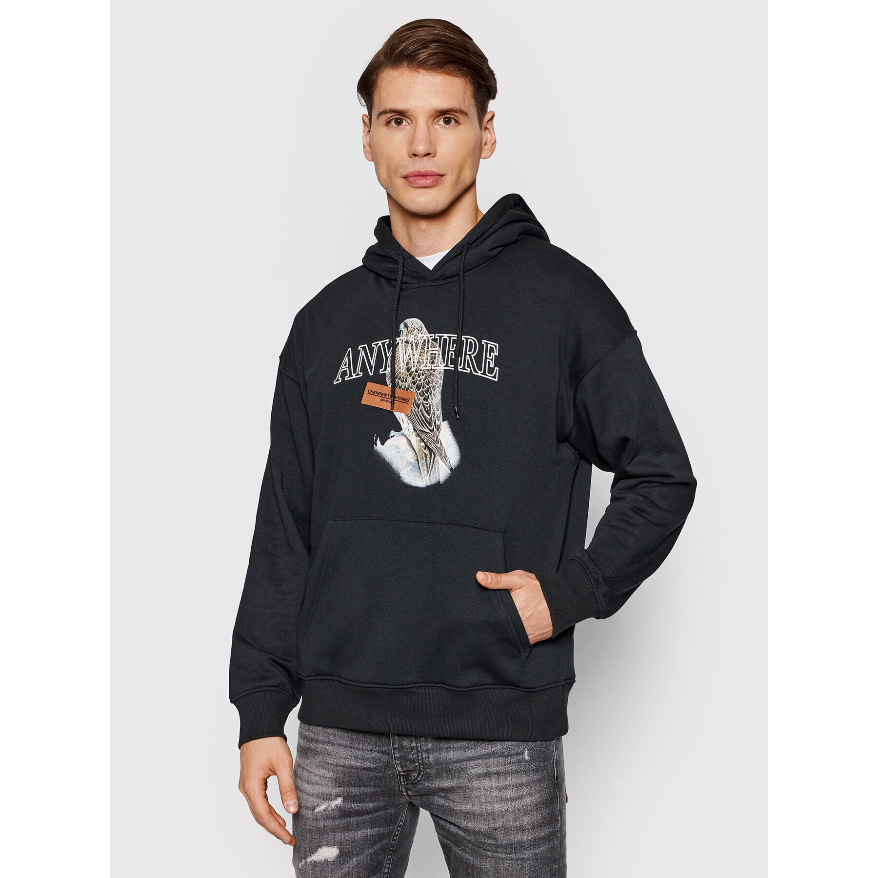 Jack&Jones Суитшърт Heritage 12198181 Черен Loose Fit - Pepit.bg