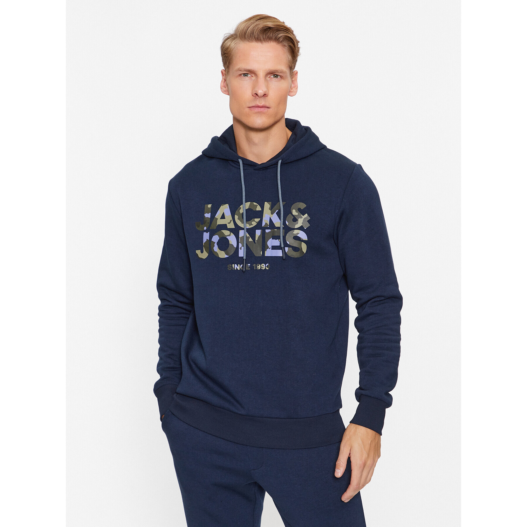 Jack&Jones Суитшърт James 12235338 Тъмносин Regular Fit - Pepit.bg