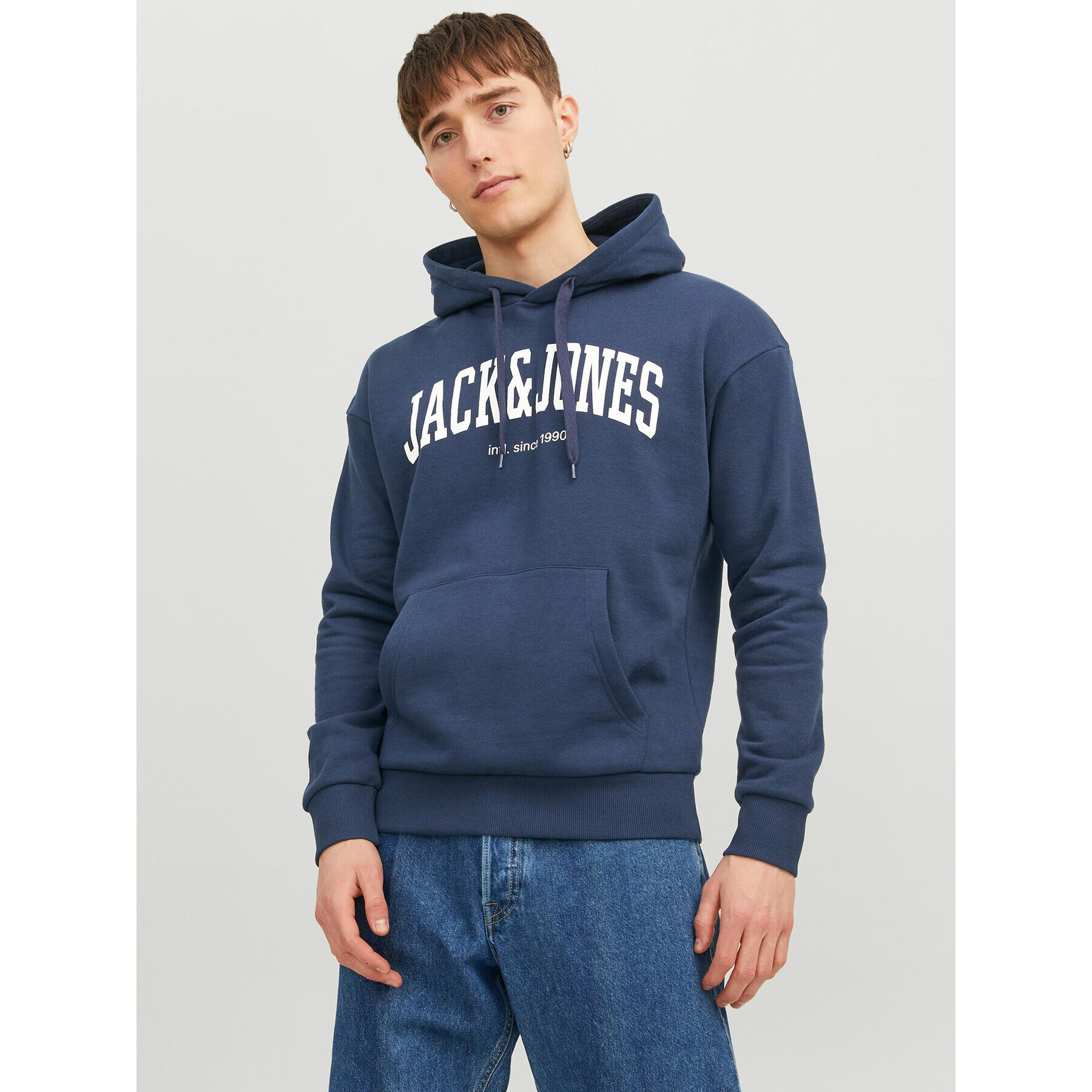 Jack&Jones Суитшърт Josh 12236513 Тъмносин Standard Fit - Pepit.bg