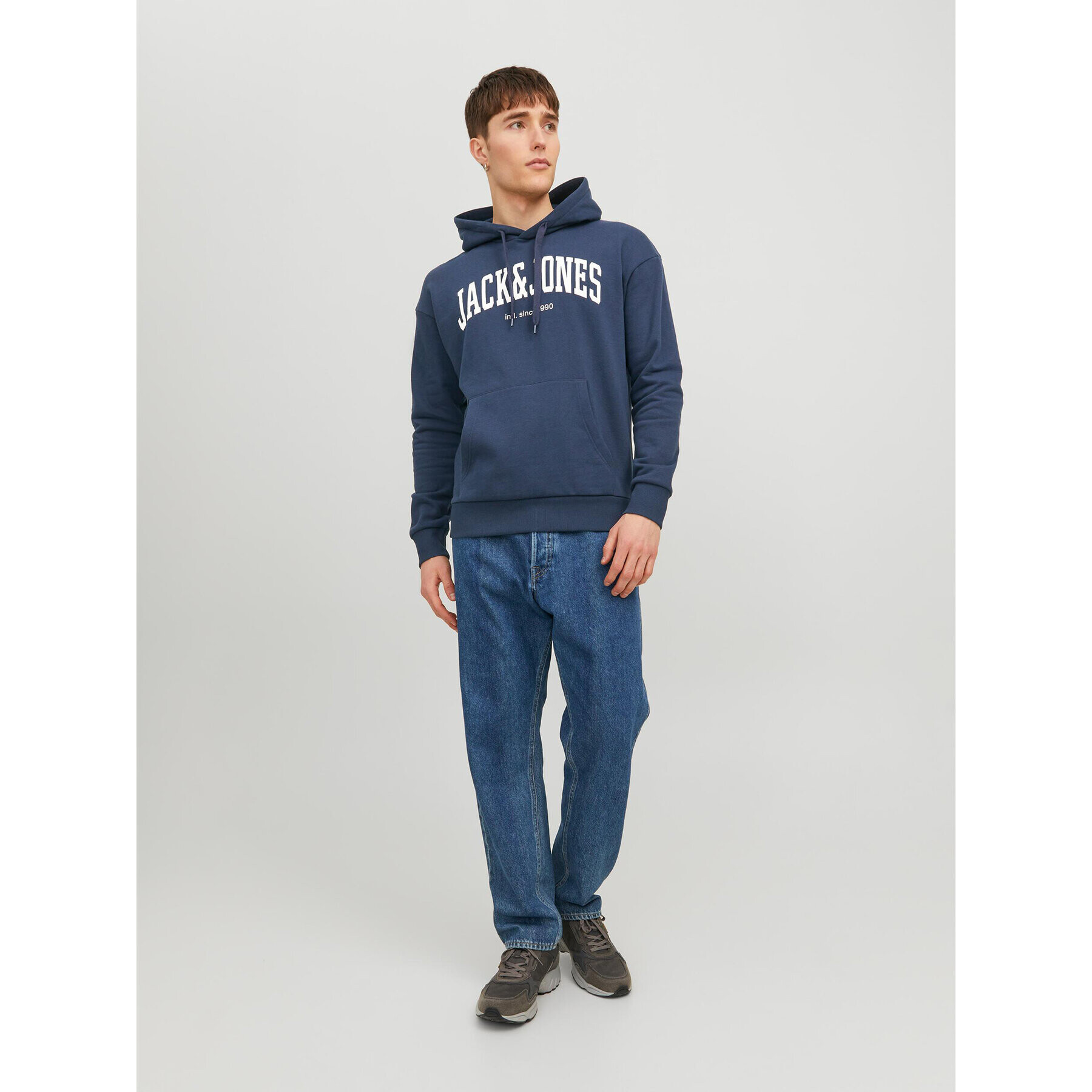 Jack&Jones Суитшърт Josh 12236513 Тъмносин Standard Fit - Pepit.bg