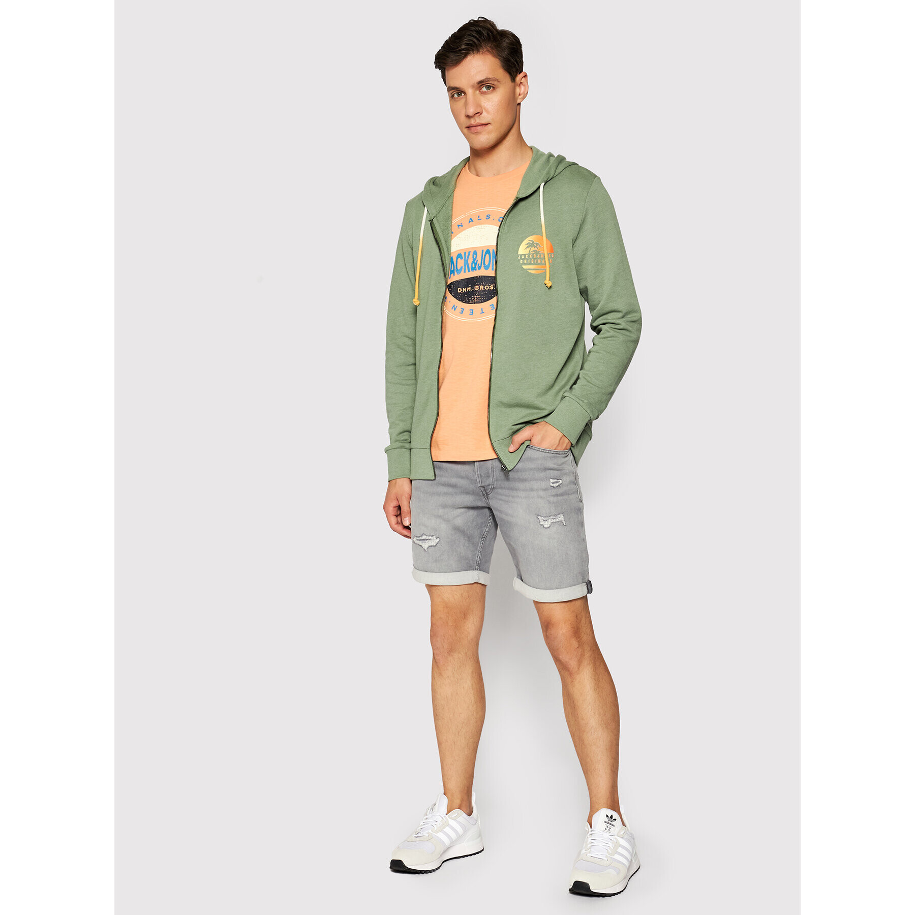 Jack&Jones Суитшърт Laguna 12188282 Зелен Regular Fit - Pepit.bg