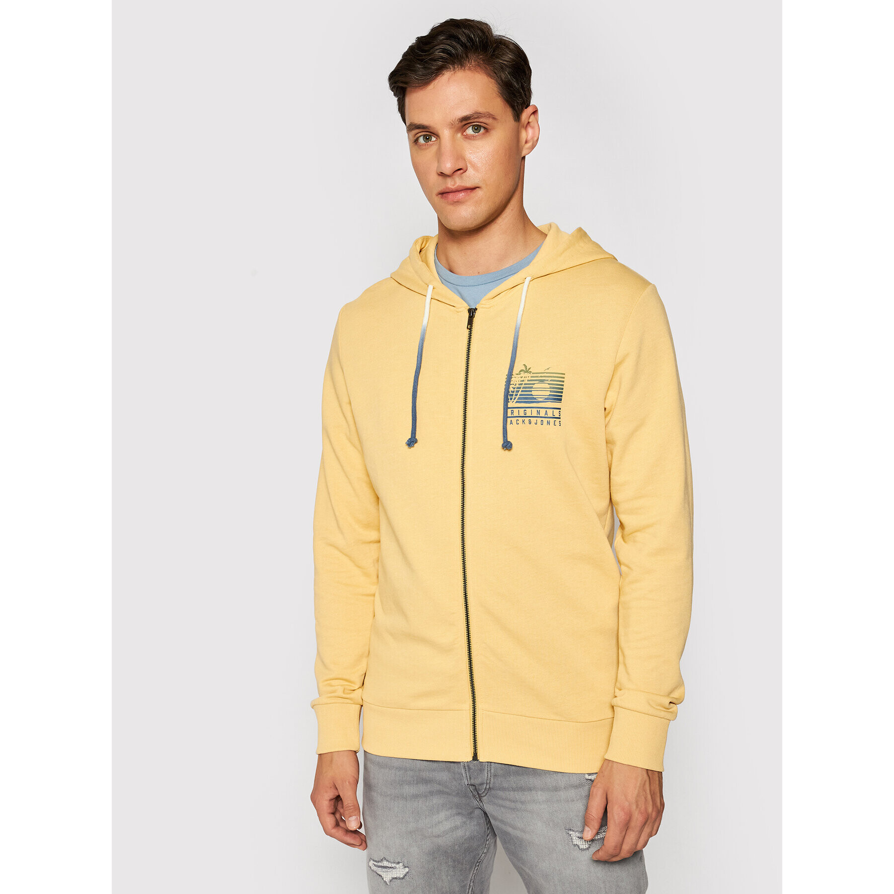 Jack&Jones Суитшърт Laguna 12188282 Жълт Regular Fit - Pepit.bg