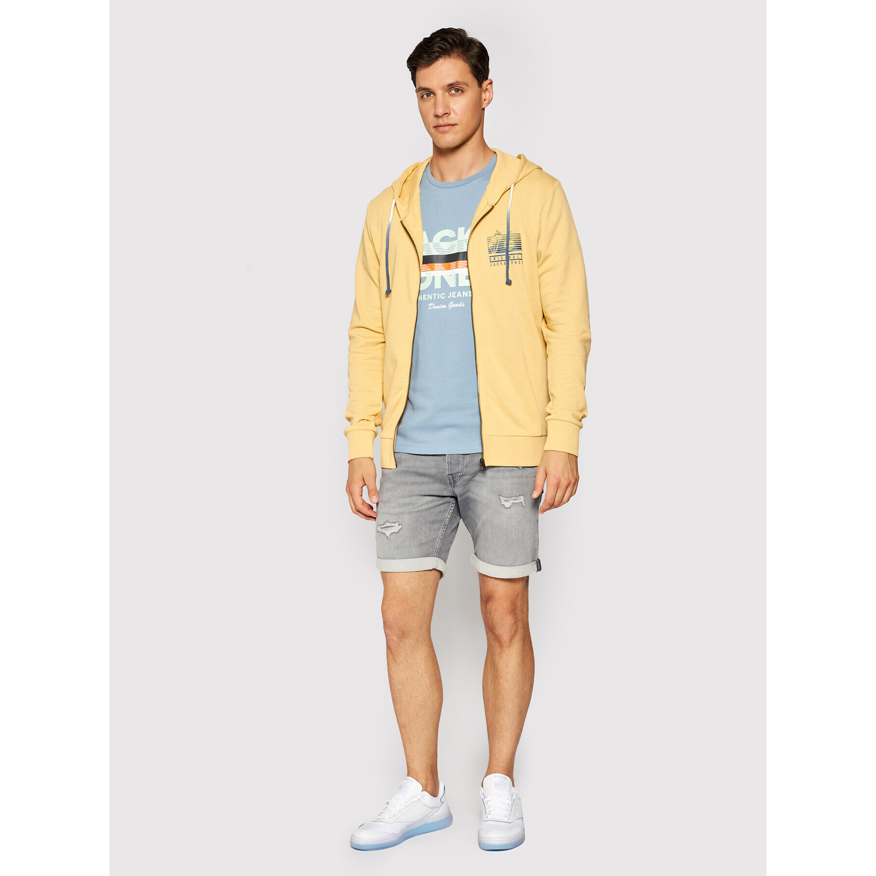 Jack&Jones Суитшърт Laguna 12188282 Жълт Regular Fit - Pepit.bg