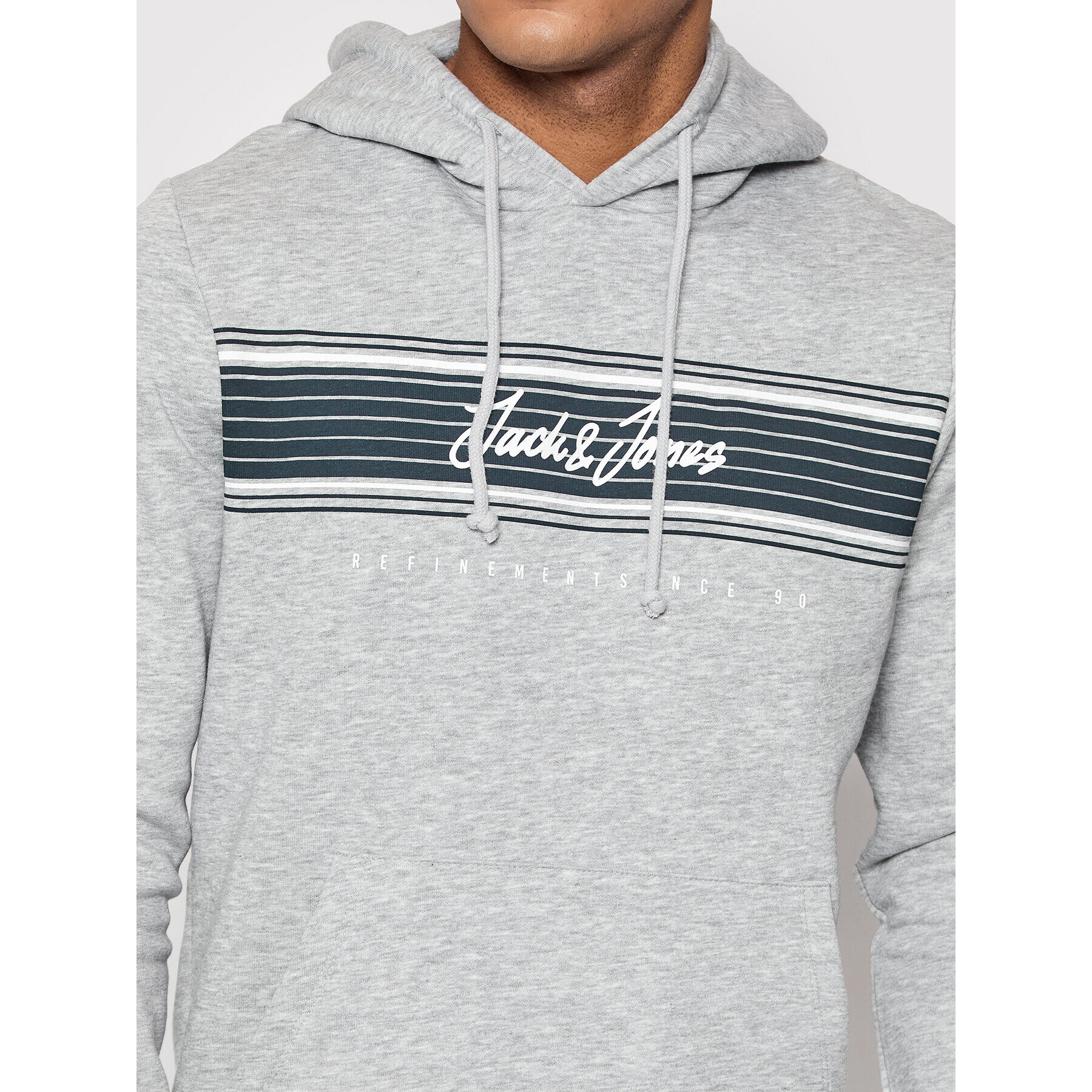 Jack&Jones Суитшърт Leo 12200768 Сив Regular Fit - Pepit.bg