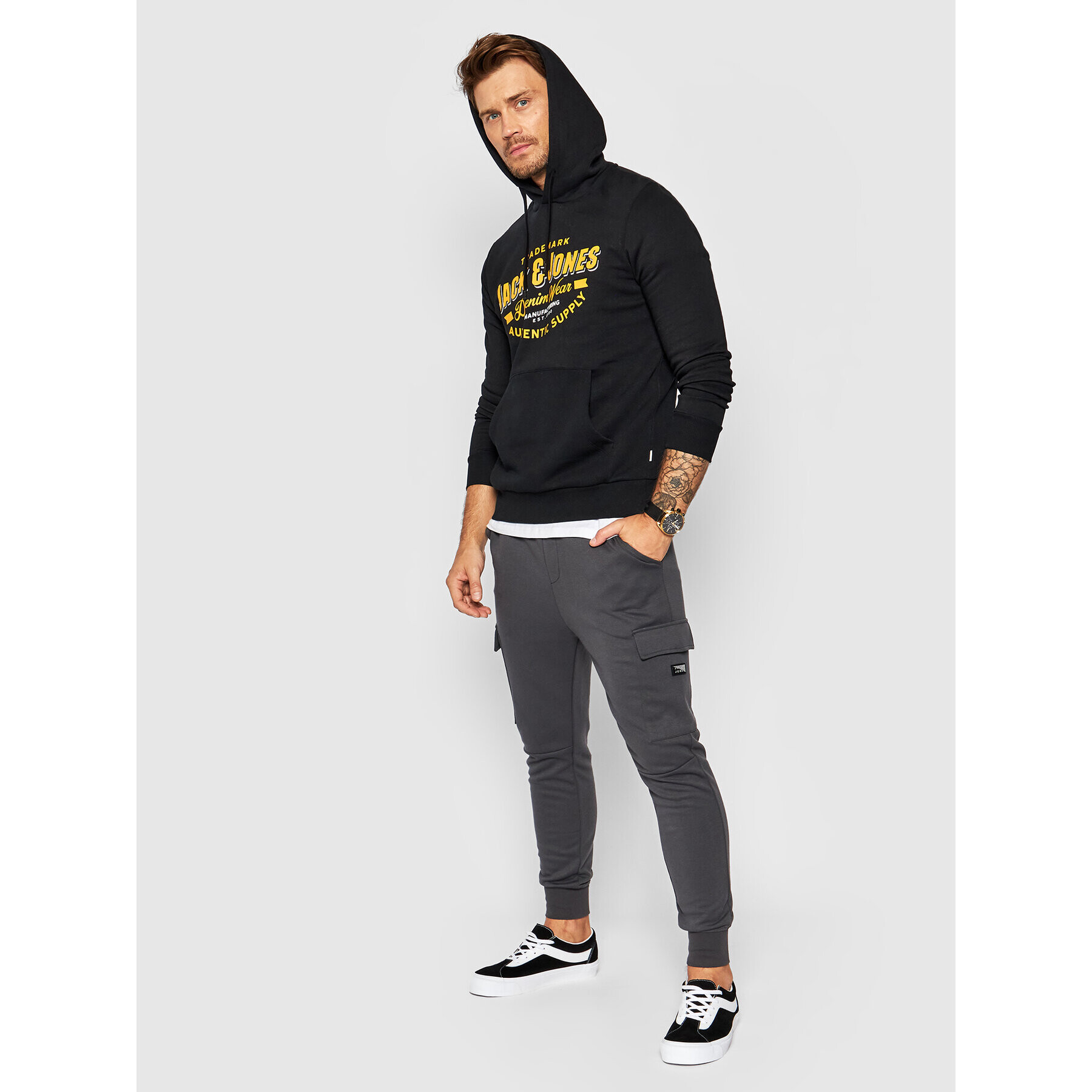 Jack&Jones Суитшърт Logo 12189736 Тъмносин Regular Fit - Pepit.bg