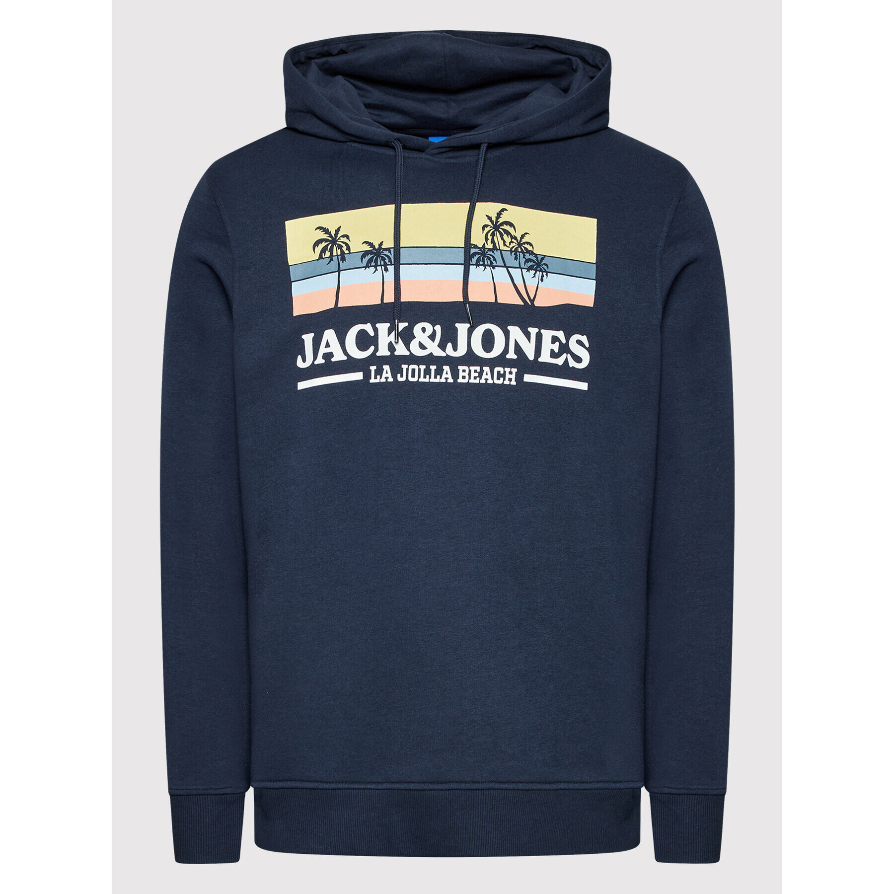 Jack&Jones Суитшърт Malibu Branding 12210075 Тъмносин Regular Fit - Pepit.bg