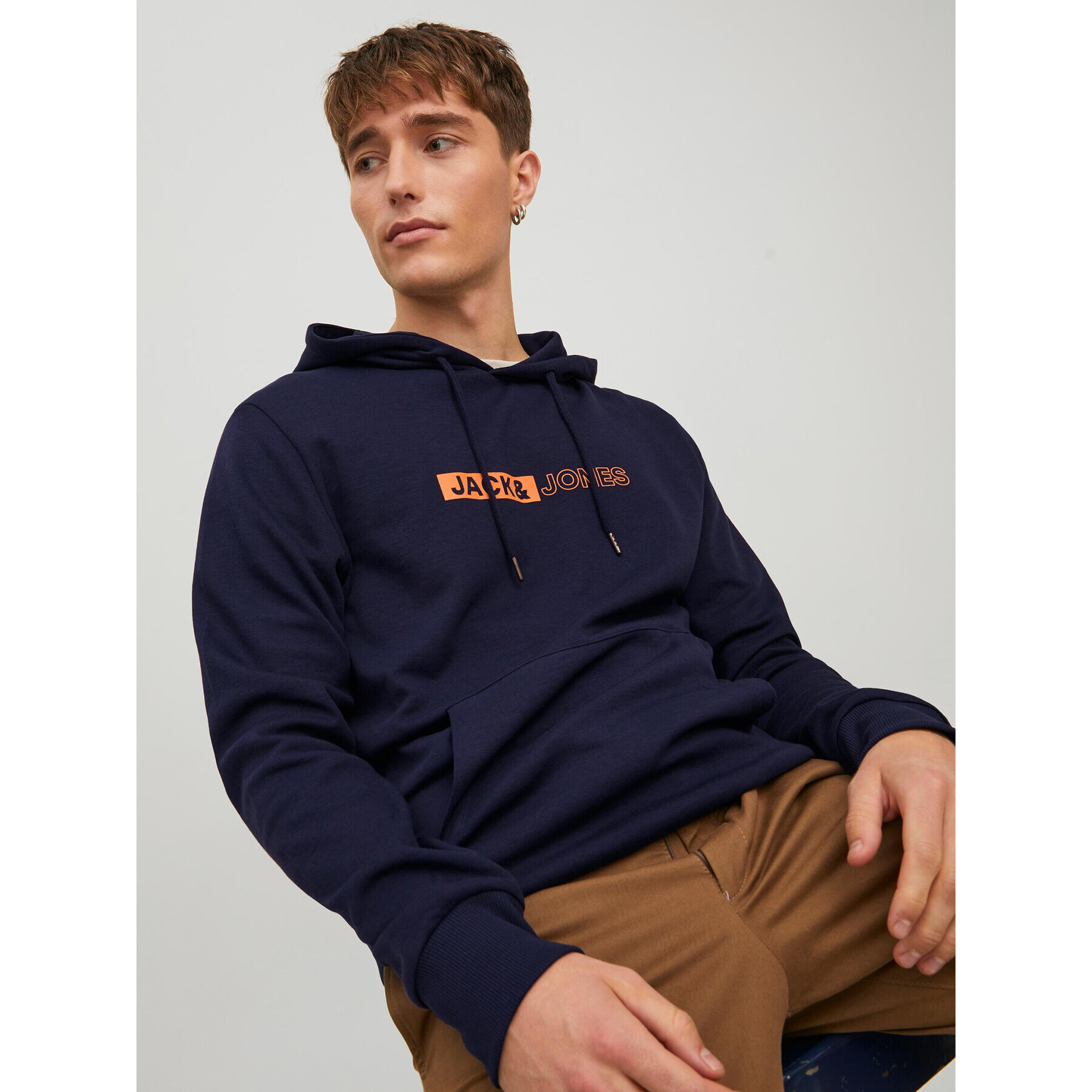 Jack&Jones Суитшърт Neo 12223701 Тъмносин Regular Fit - Pepit.bg