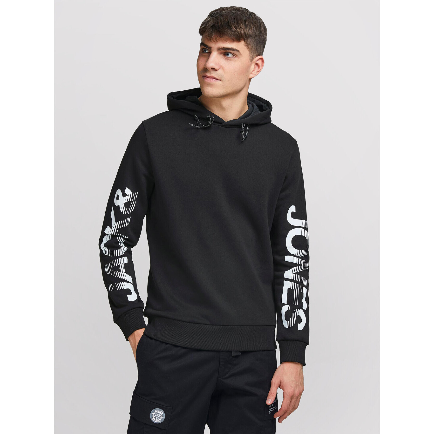 Jack&Jones Суитшърт Nitch 12184939 Черен Regular Fit - Pepit.bg