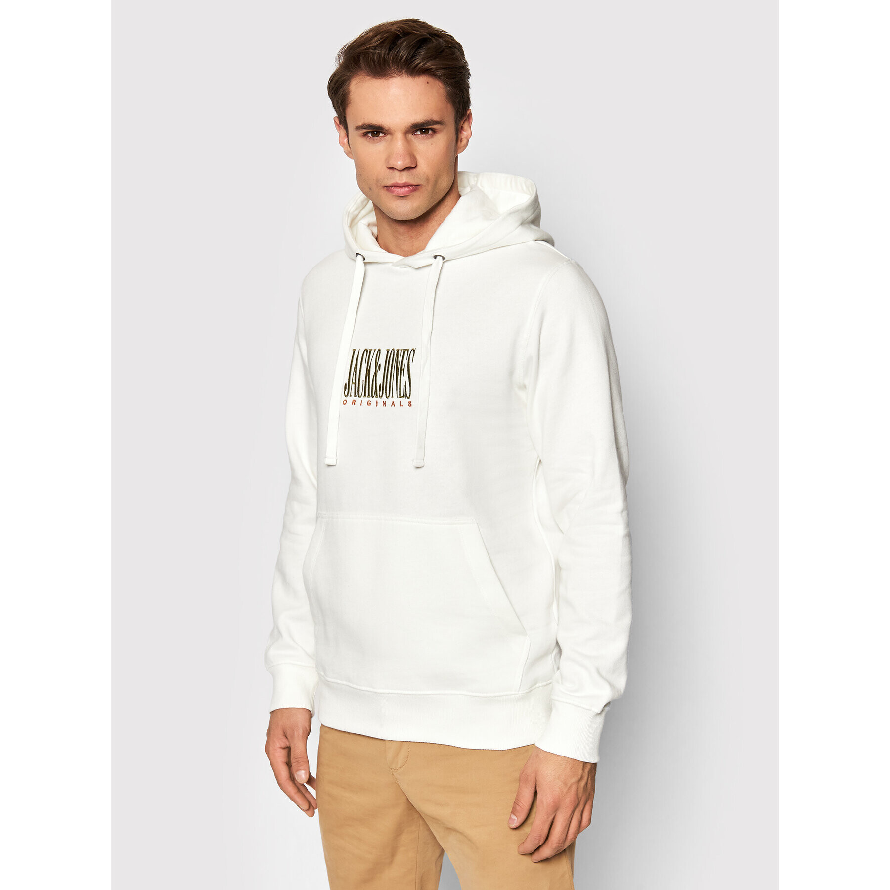 Jack&Jones Суитшърт Nostalgia 12198007 Бял Regular Fit - Pepit.bg
