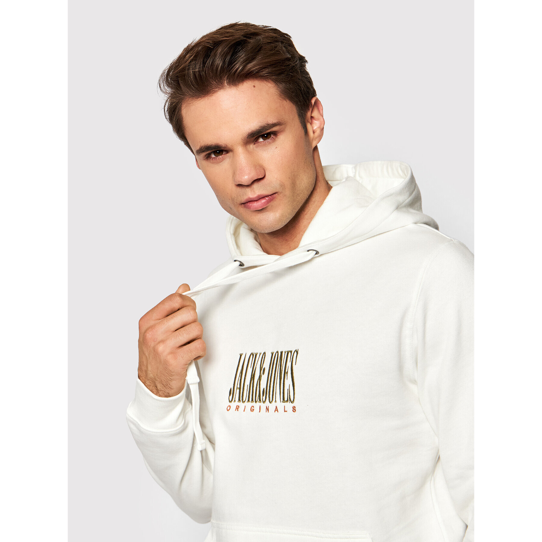 Jack&Jones Суитшърт Nostalgia 12198007 Бял Regular Fit - Pepit.bg