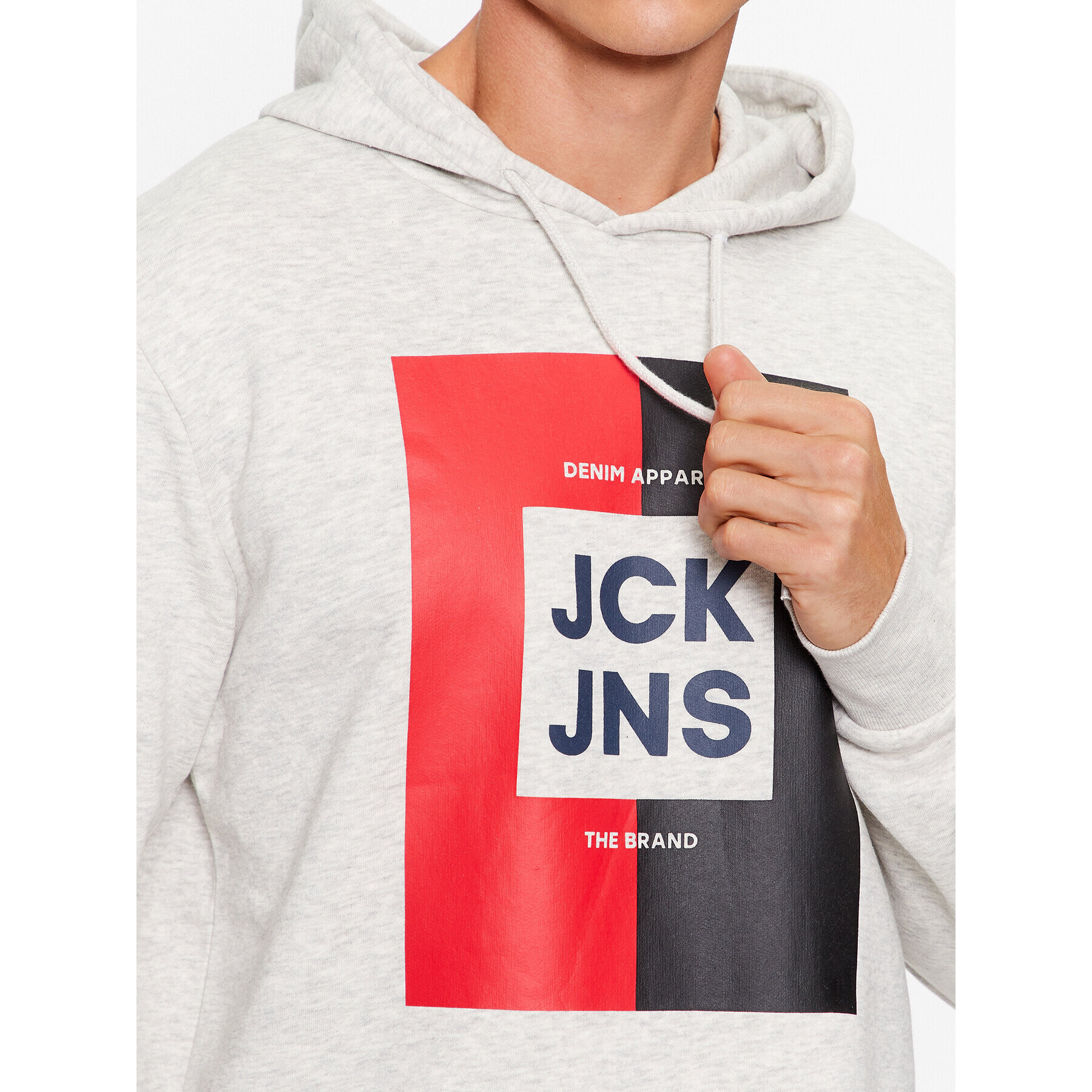 Jack&Jones Суитшърт Oscar 12235248 Сив Regular Fit - Pepit.bg