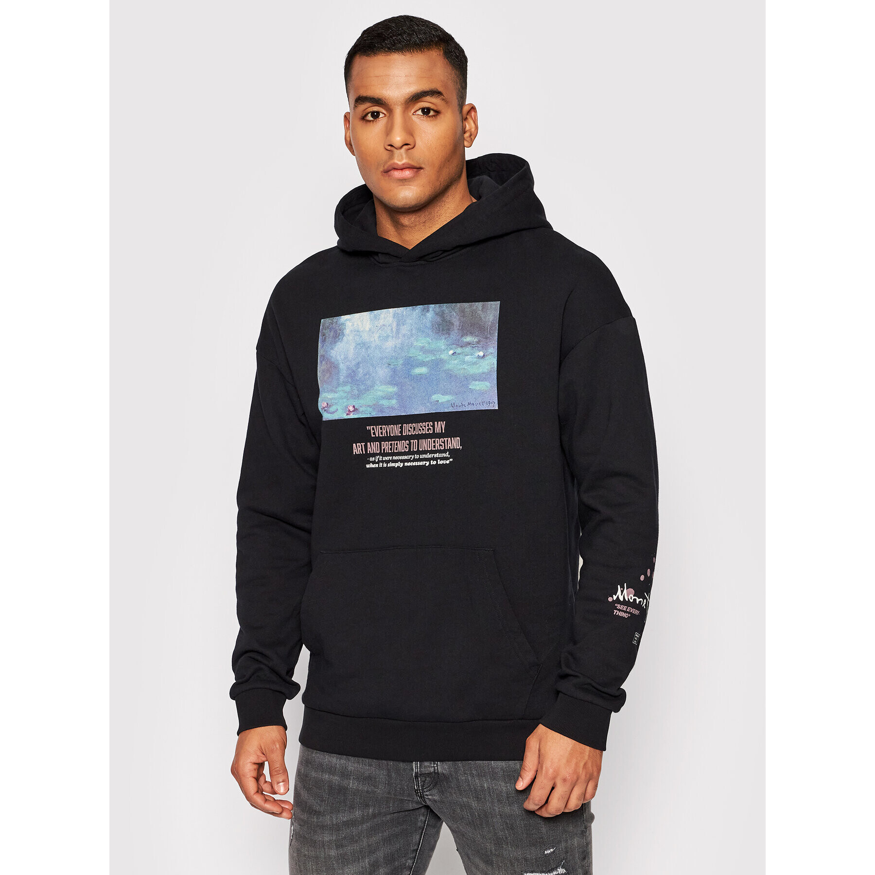 Jack&Jones Суитшърт Pioneer 12198344 Черен Loose Fit - Pepit.bg