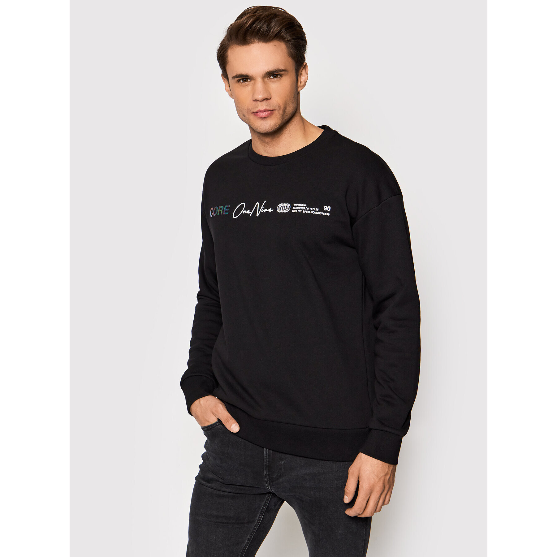 Jack&Jones Суитшърт Playlist 12200660 Черен Relaxed Fit - Pepit.bg