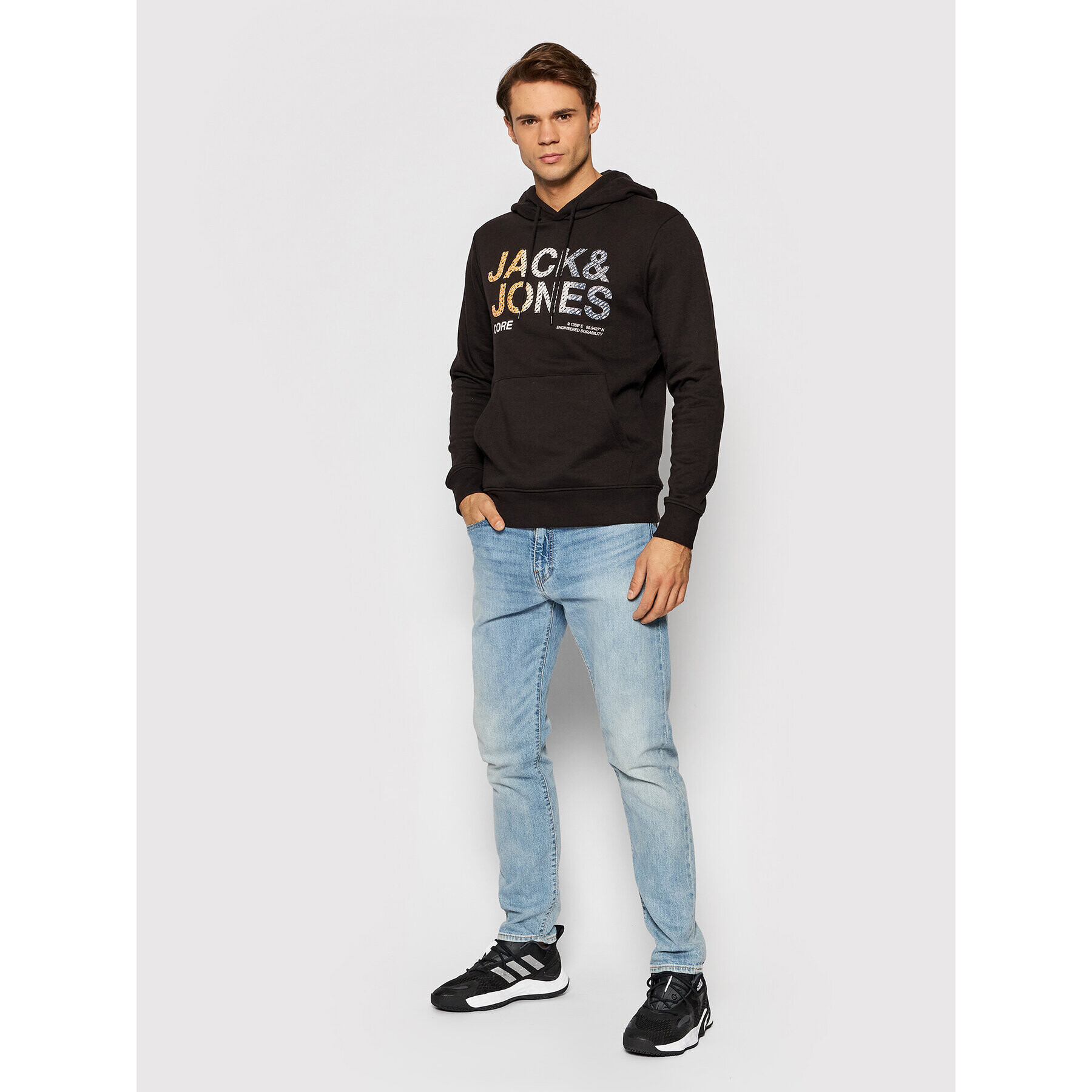 Jack&Jones Суитшърт Poky 12193010 Черен Regular Fit - Pepit.bg