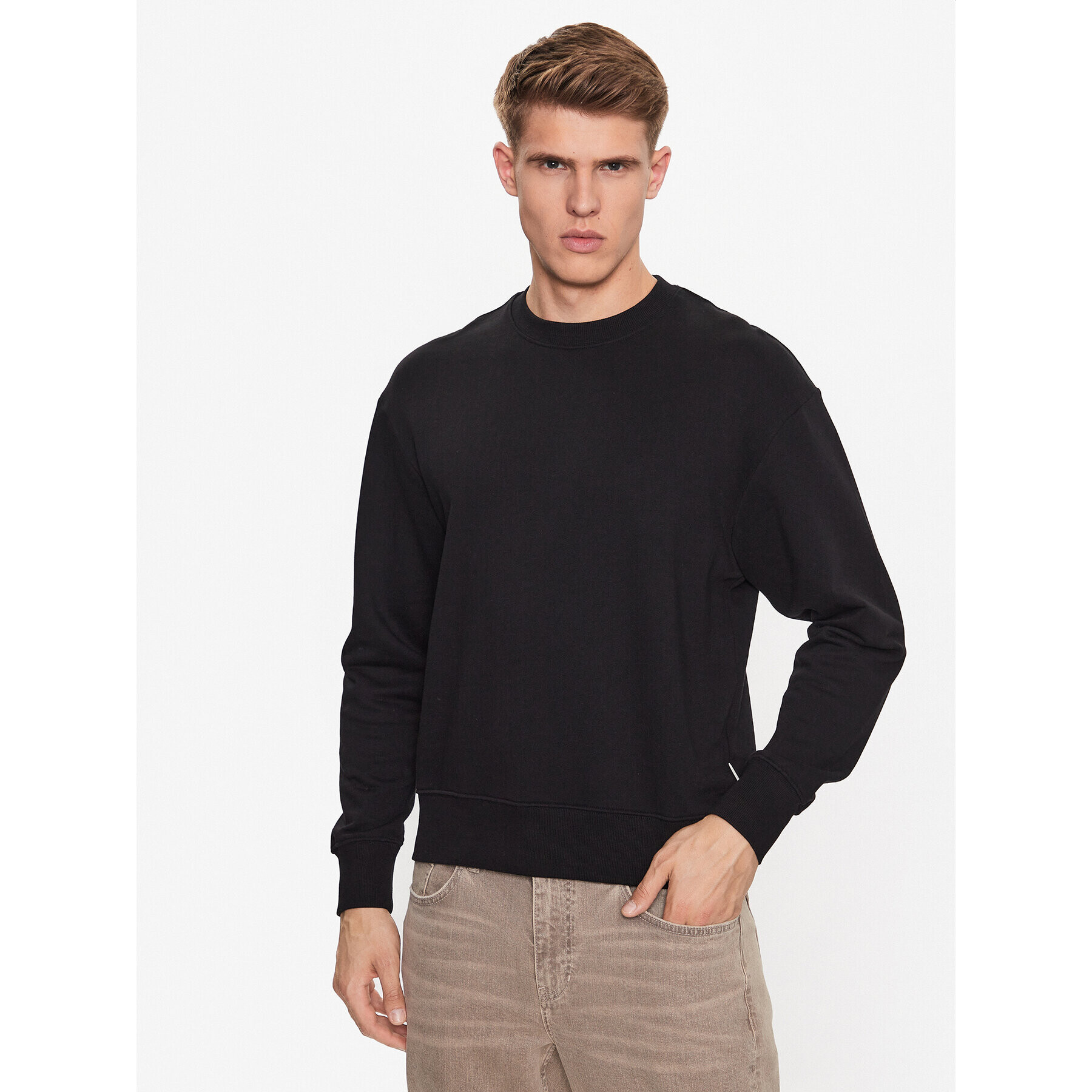 Jack&Jones Суитшърт Pure 12235017 Черен Oversize - Pepit.bg