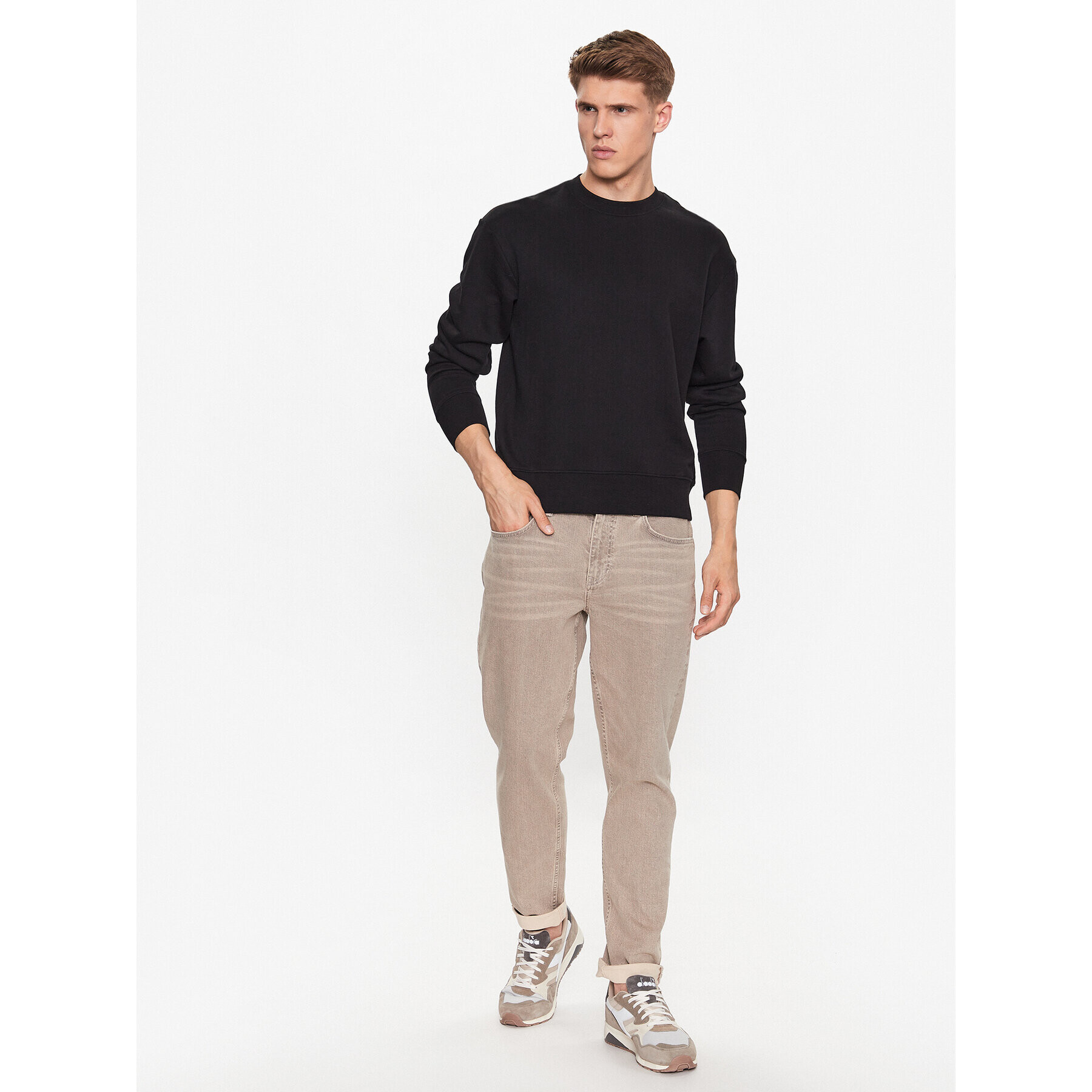 Jack&Jones Суитшърт Pure 12235017 Черен Oversize - Pepit.bg