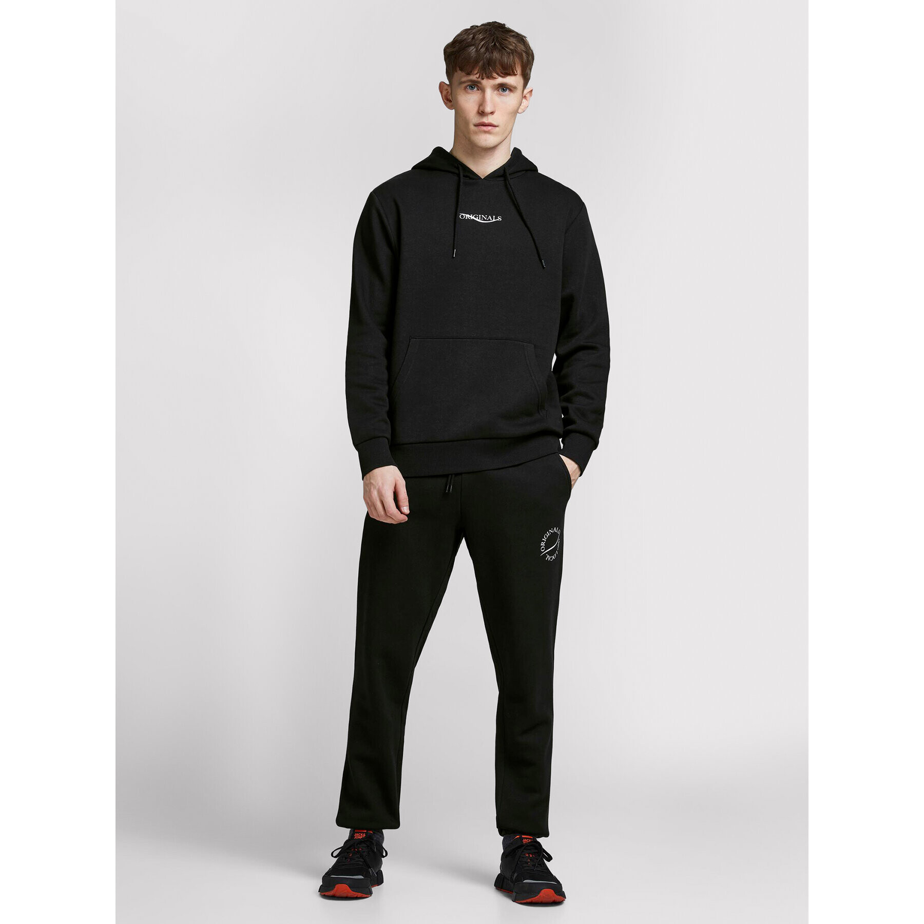 Jack&Jones Суитшърт Relias 12195574 Черен Oversize - Pepit.bg