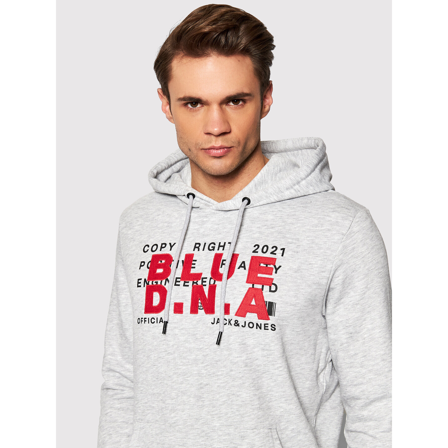 Jack&Jones Суитшърт River 12197950 Сив Regular Fit - Pepit.bg