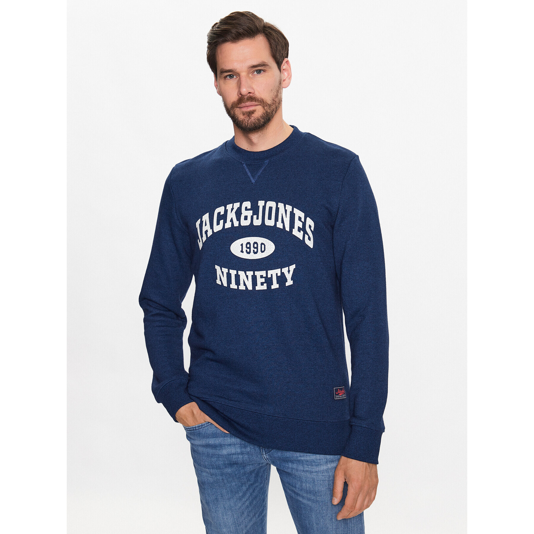 Jack&Jones Суитшърт Roger 12229149 Тъмносин Standard Fit - Pepit.bg