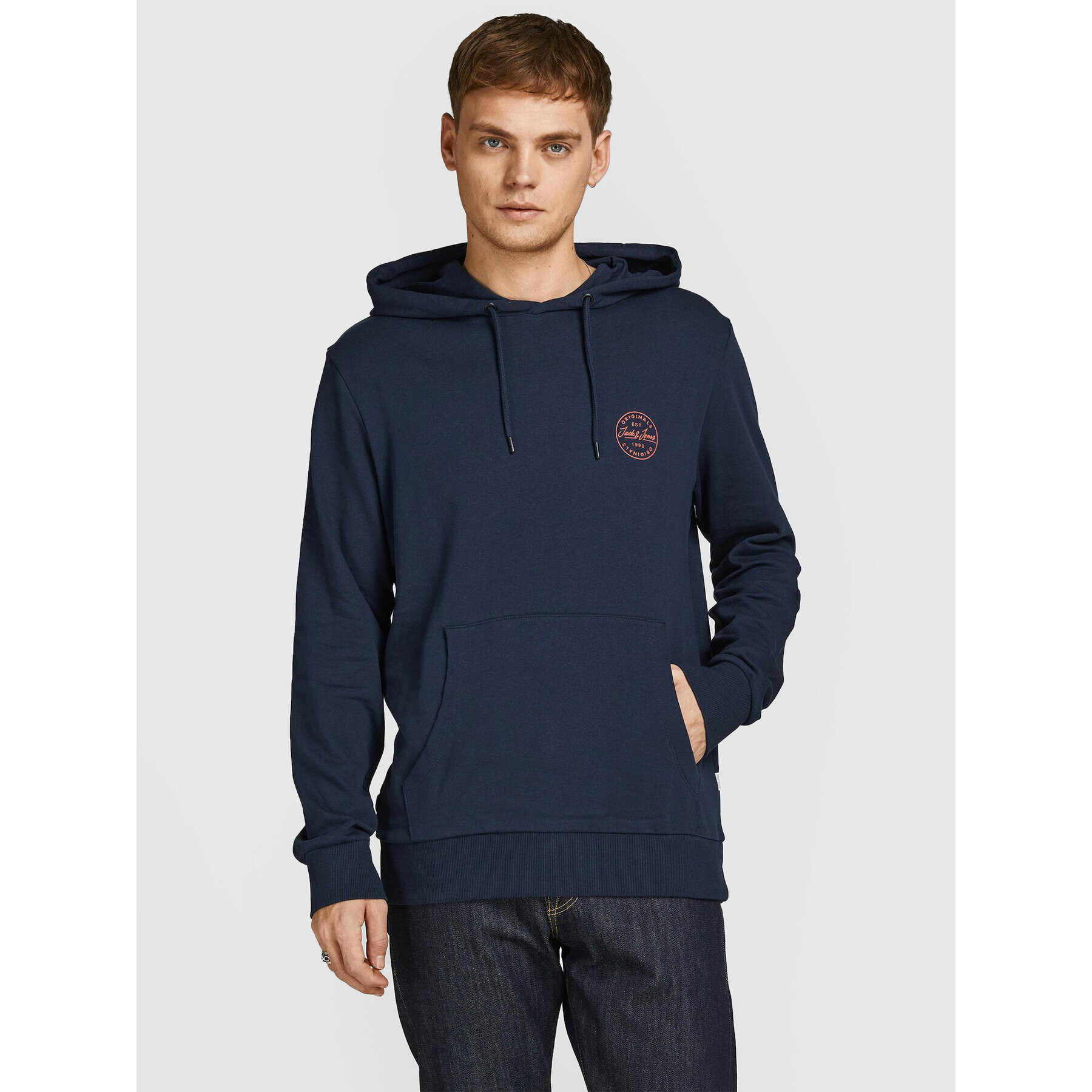 Jack&Jones Суитшърт Shark 12205081 Тъмносин Regular Fit - Pepit.bg