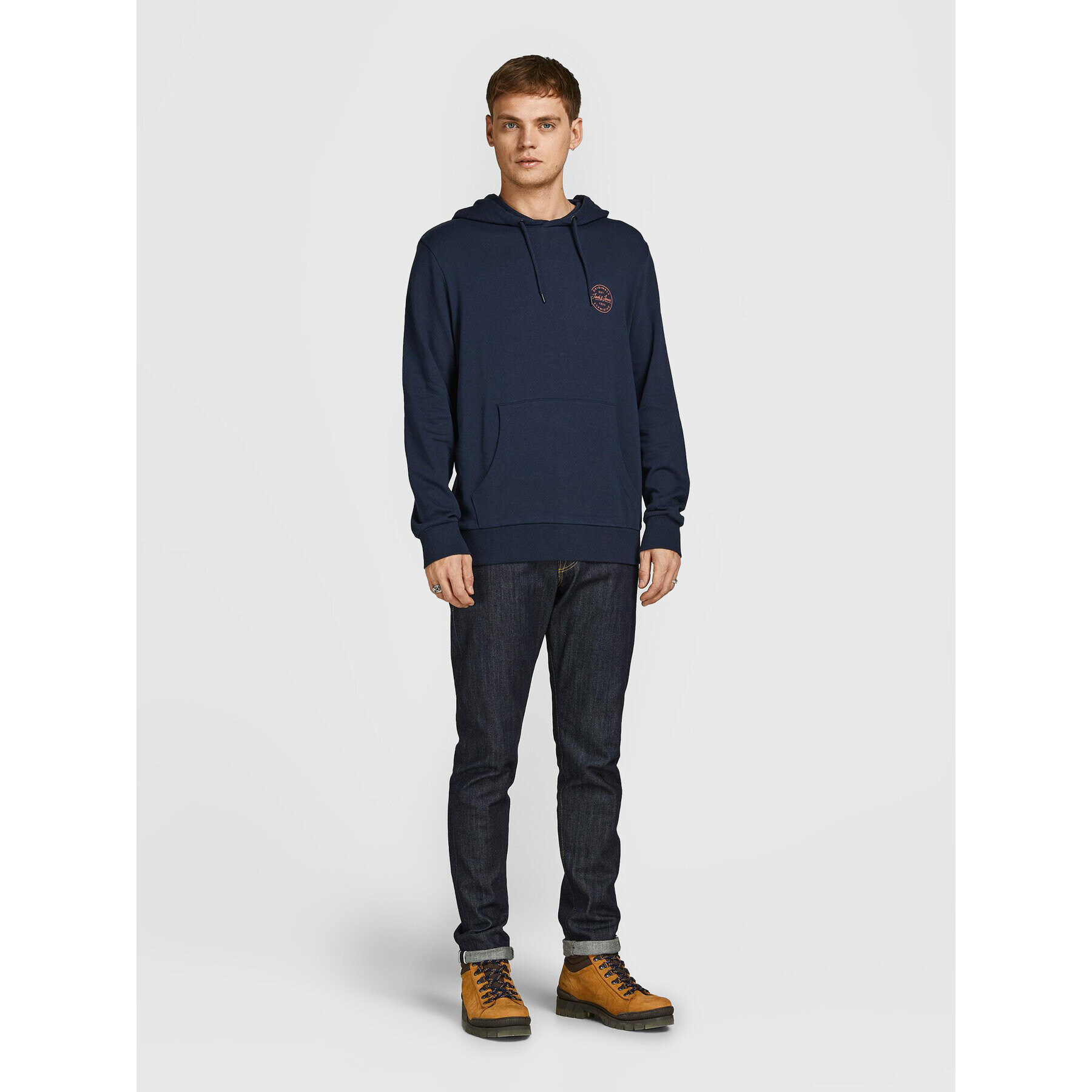 Jack&Jones Суитшърт Shark 12205081 Тъмносин Regular Fit - Pepit.bg