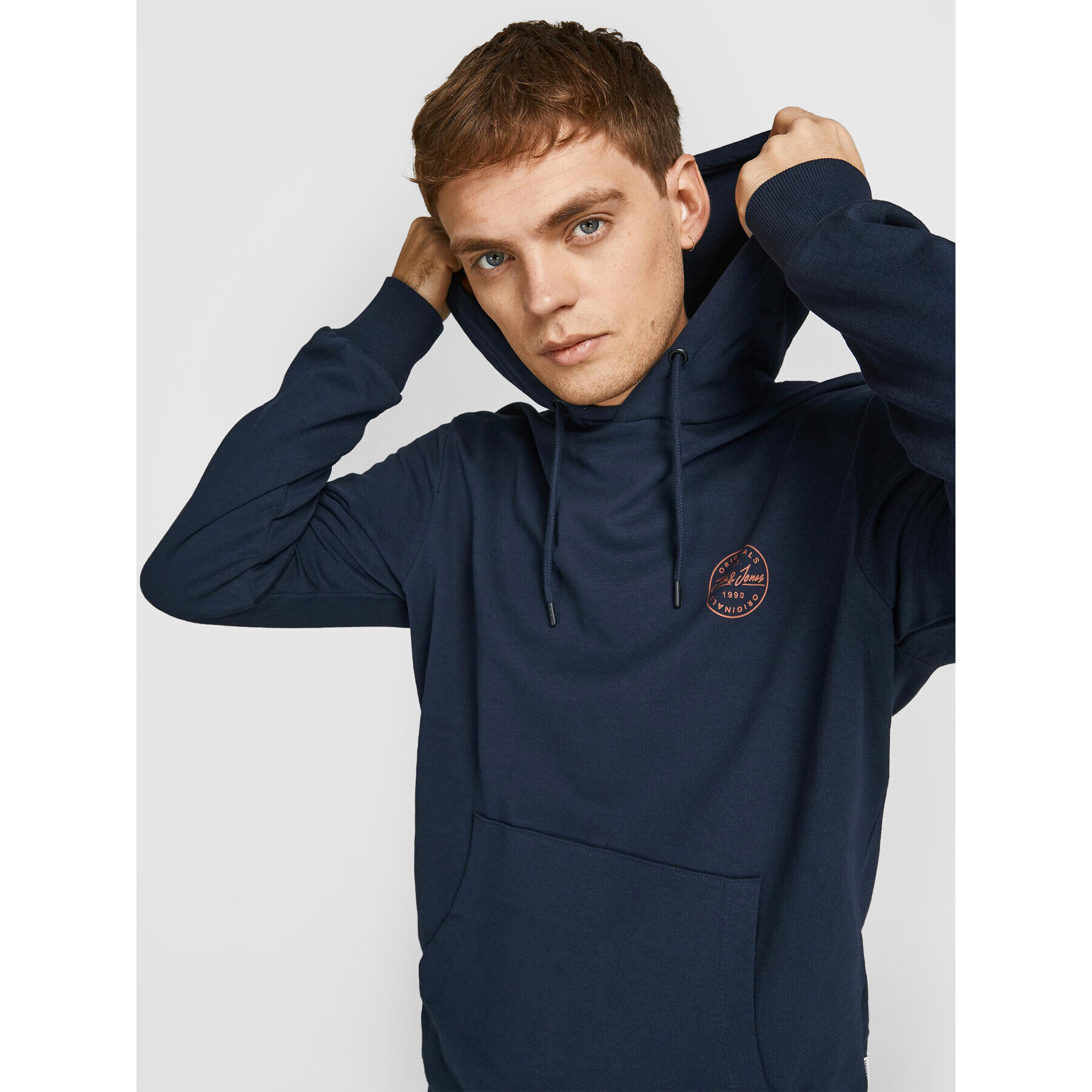 Jack&Jones Суитшърт Shark 12205081 Тъмносин Regular Fit - Pepit.bg