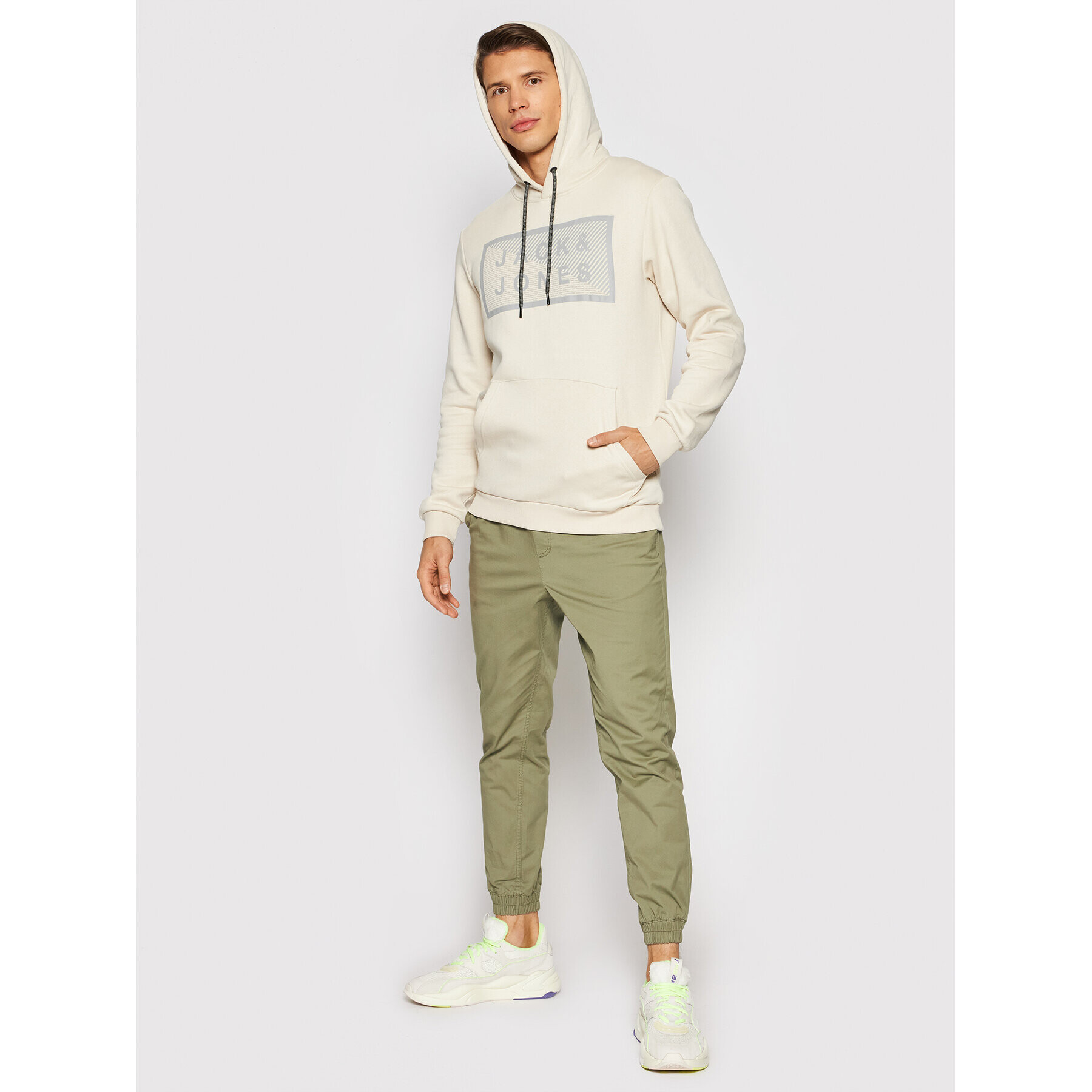 Jack&Jones Суитшърт Shawn 12195903 Бежов Regular Fit - Pepit.bg