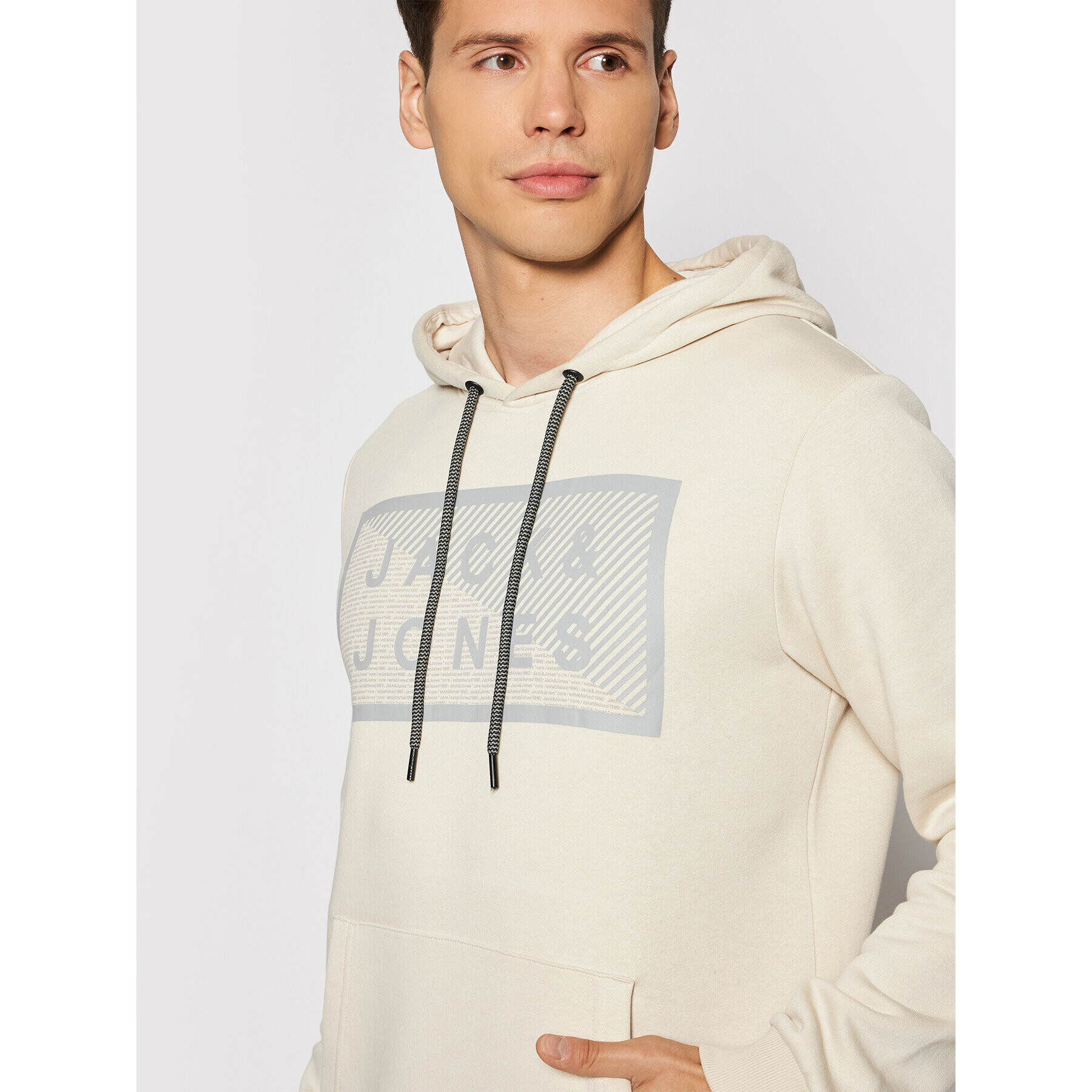 Jack&Jones Суитшърт Shawn 12195903 Бежов Regular Fit - Pepit.bg