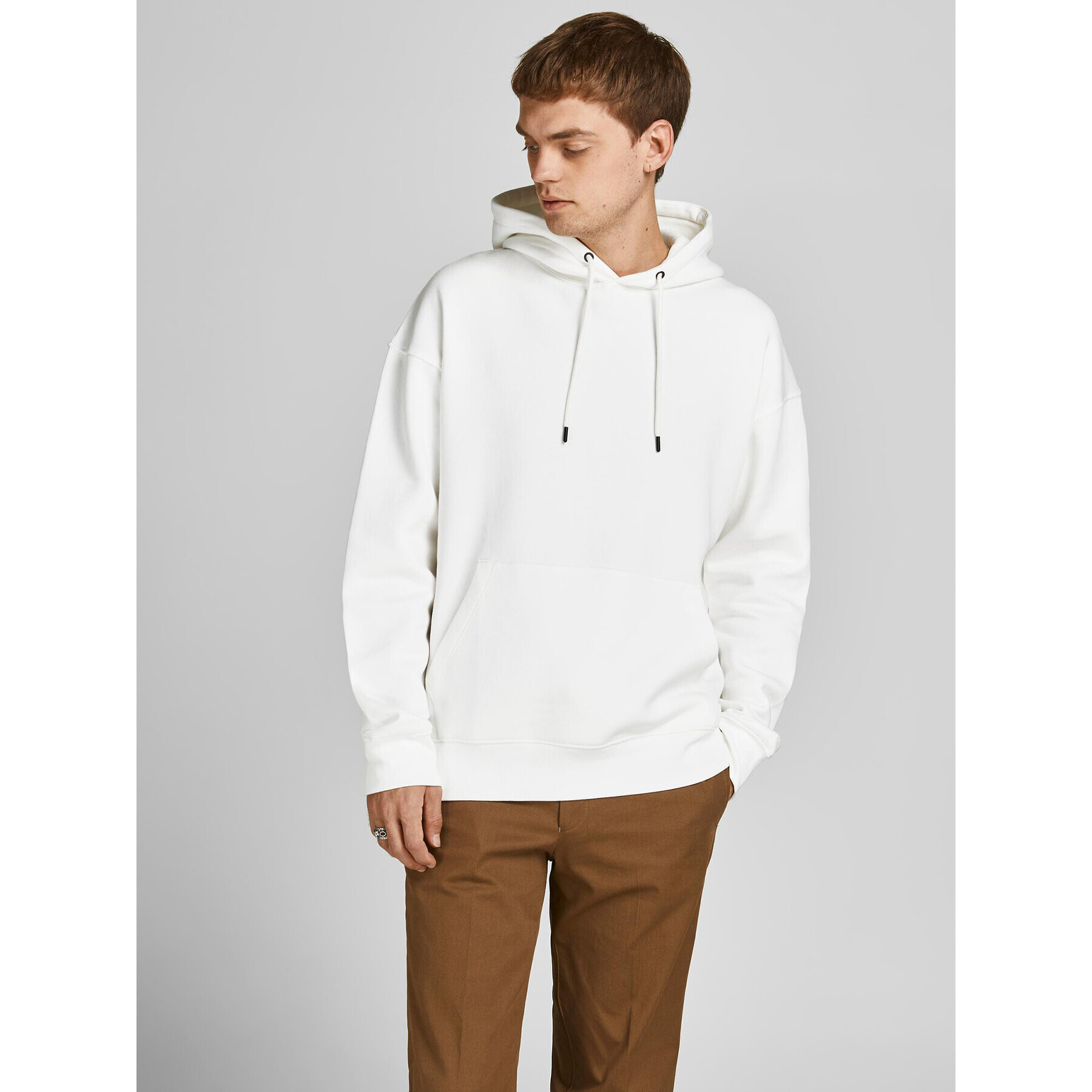 Jack&Jones Суитшърт Star 12208157 Бял Relaxed Fit - Pepit.bg