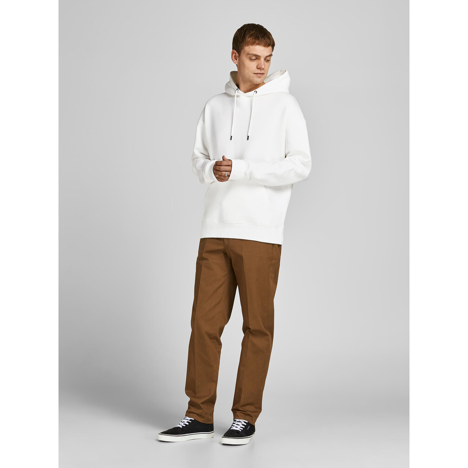 Jack&Jones Суитшърт Star 12208157 Бял Relaxed Fit - Pepit.bg