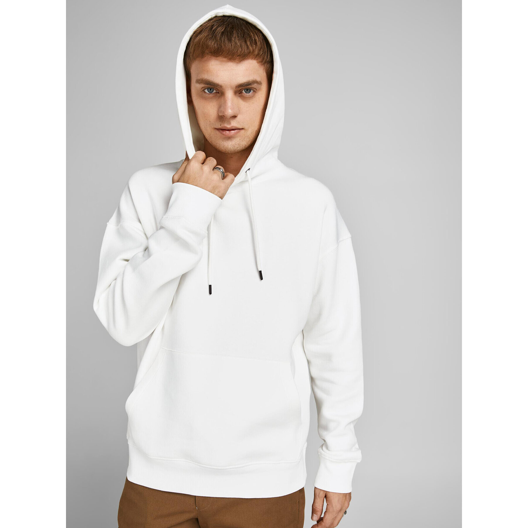 Jack&Jones Суитшърт Star 12208157 Бял Relaxed Fit - Pepit.bg