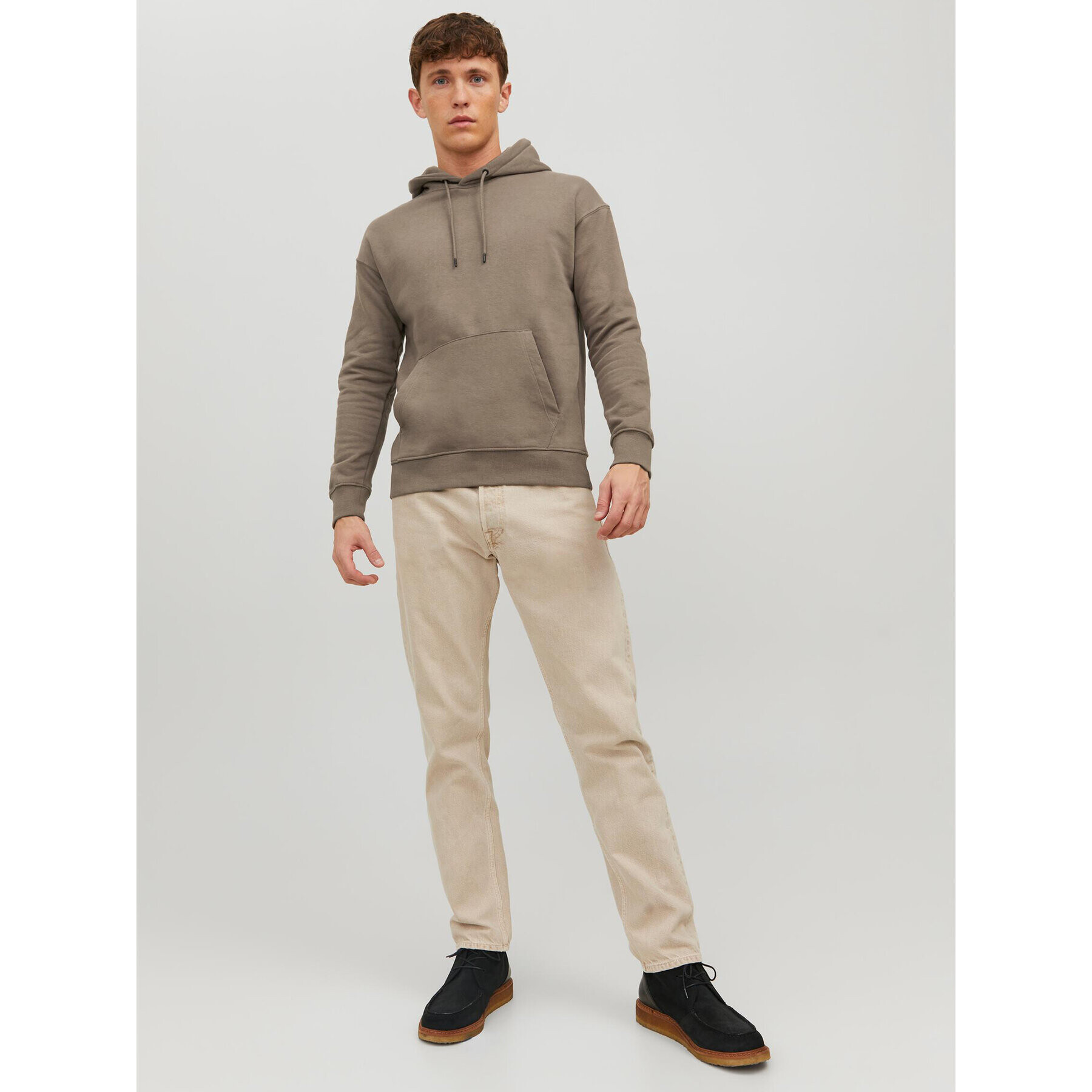 Jack&Jones Суитшърт Star 12208157 Кафяв Relaxed Fit - Pepit.bg