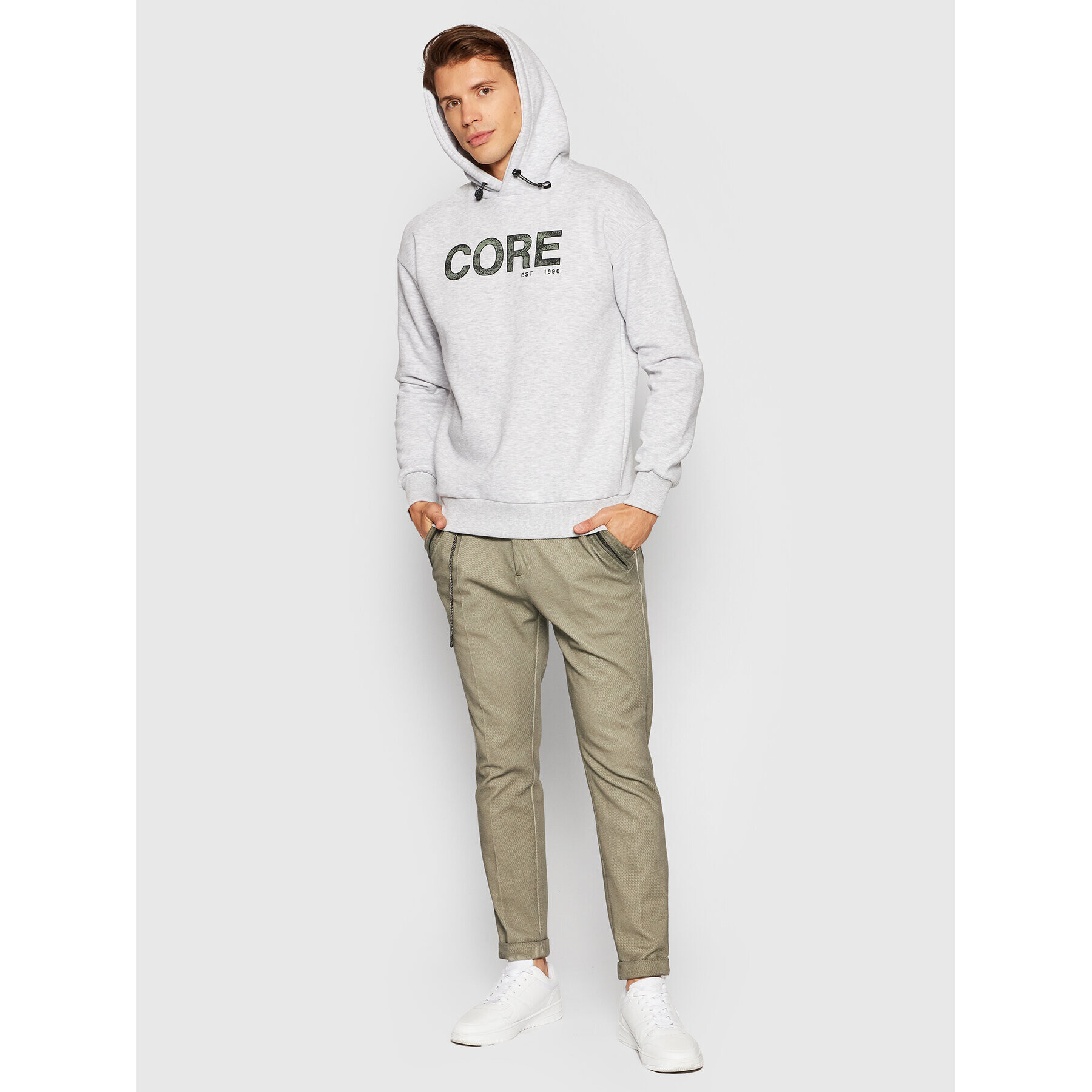 Jack&Jones Суитшърт Thad 12193653 Сив Relaxed Fit - Pepit.bg