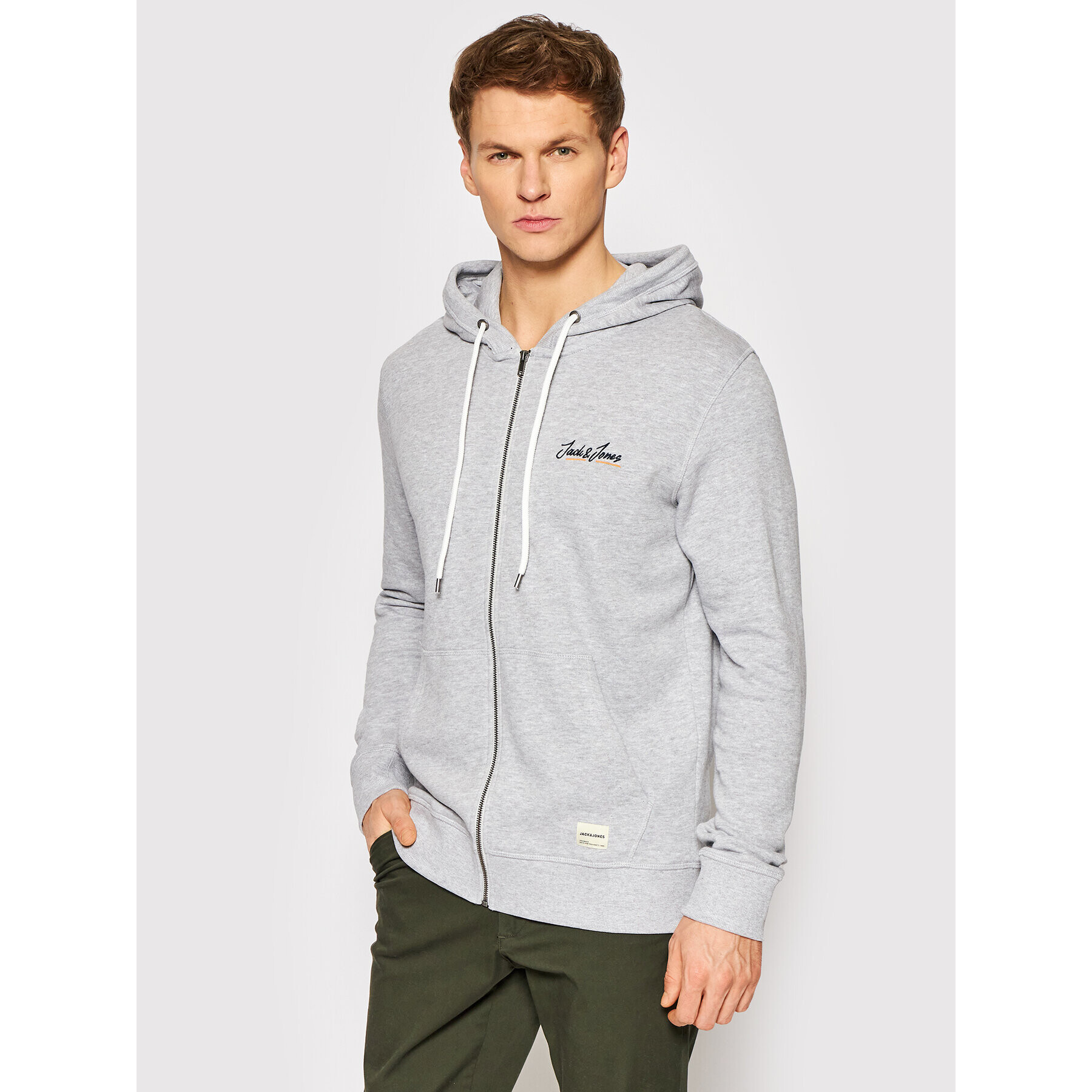 Jack&Jones Суитшърт Tons 12186716 Сив Regular Fit - Pepit.bg