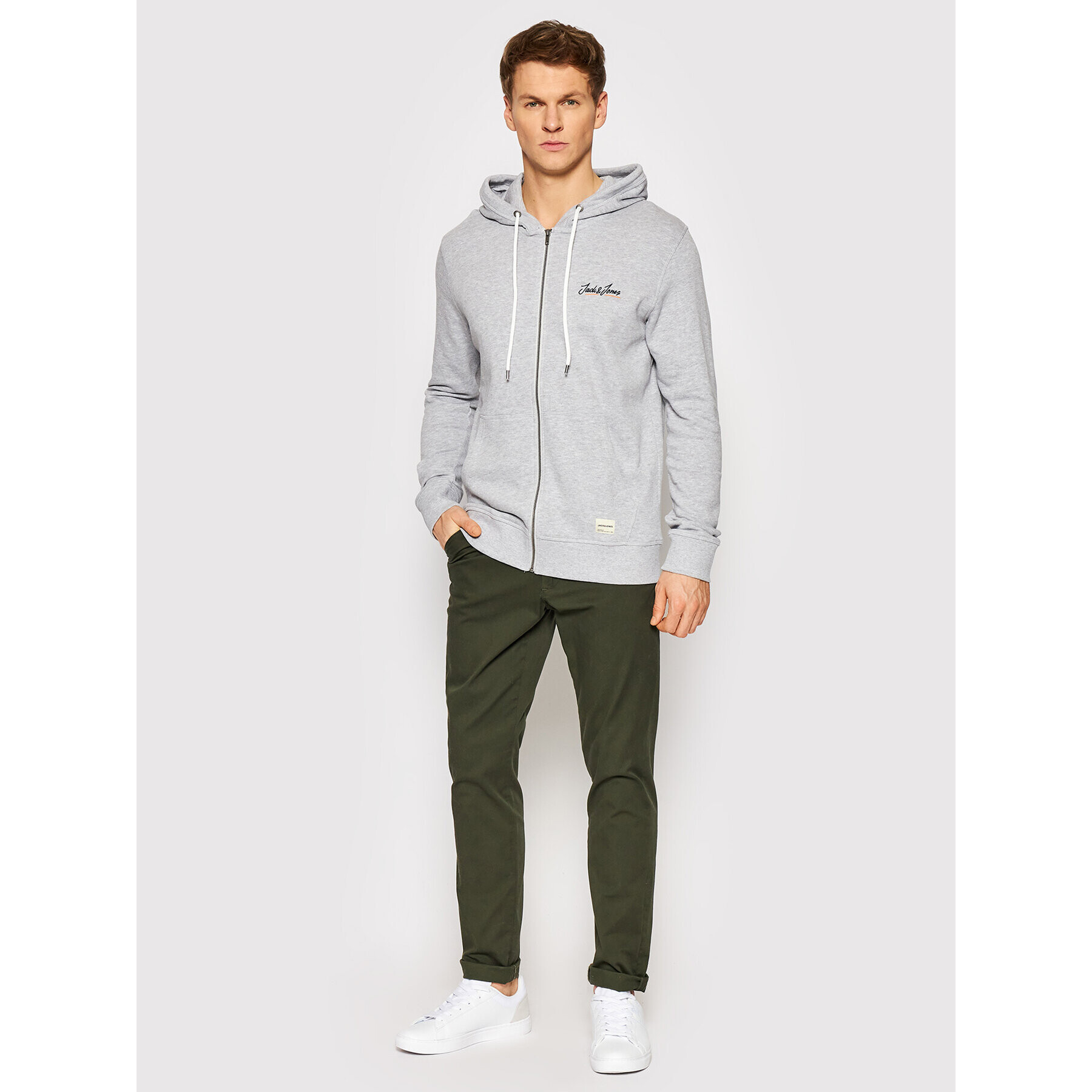 Jack&Jones Суитшърт Tons 12186716 Сив Regular Fit - Pepit.bg
