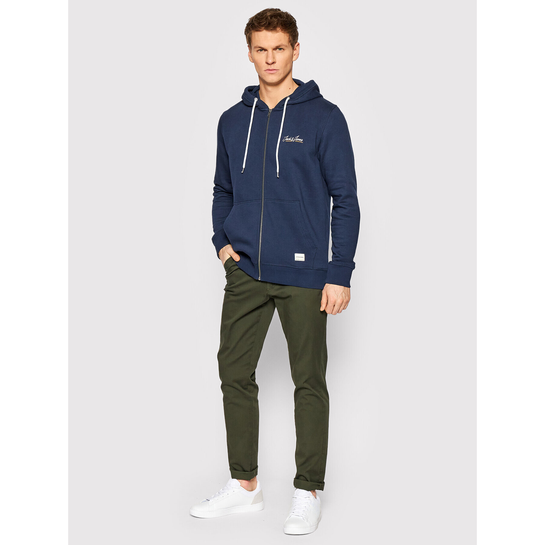 Jack&Jones Суитшърт Tons 12186716 Тъмносин Regular Fit - Pepit.bg