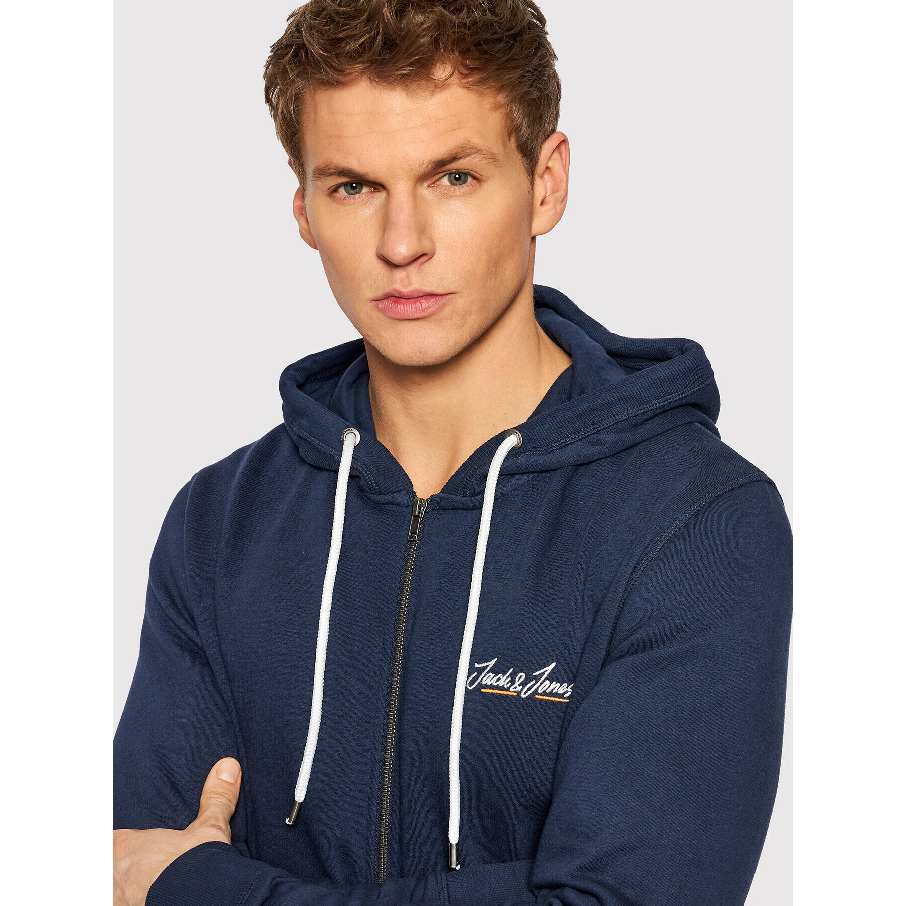 Jack&Jones Суитшърт Tons 12186716 Тъмносин Regular Fit - Pepit.bg