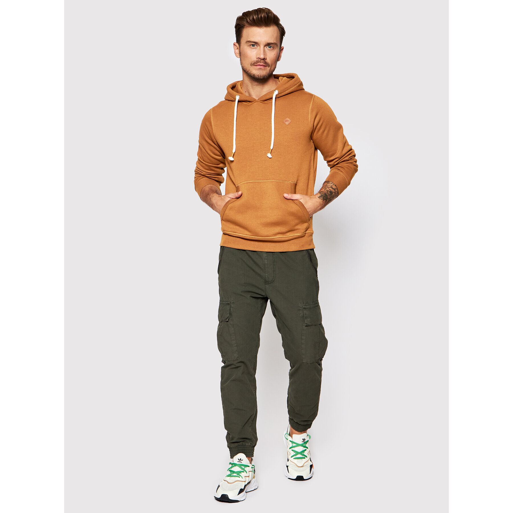 Jack&Jones Суитшърт Tons 12186763 Кафяв Regular Fit - Pepit.bg